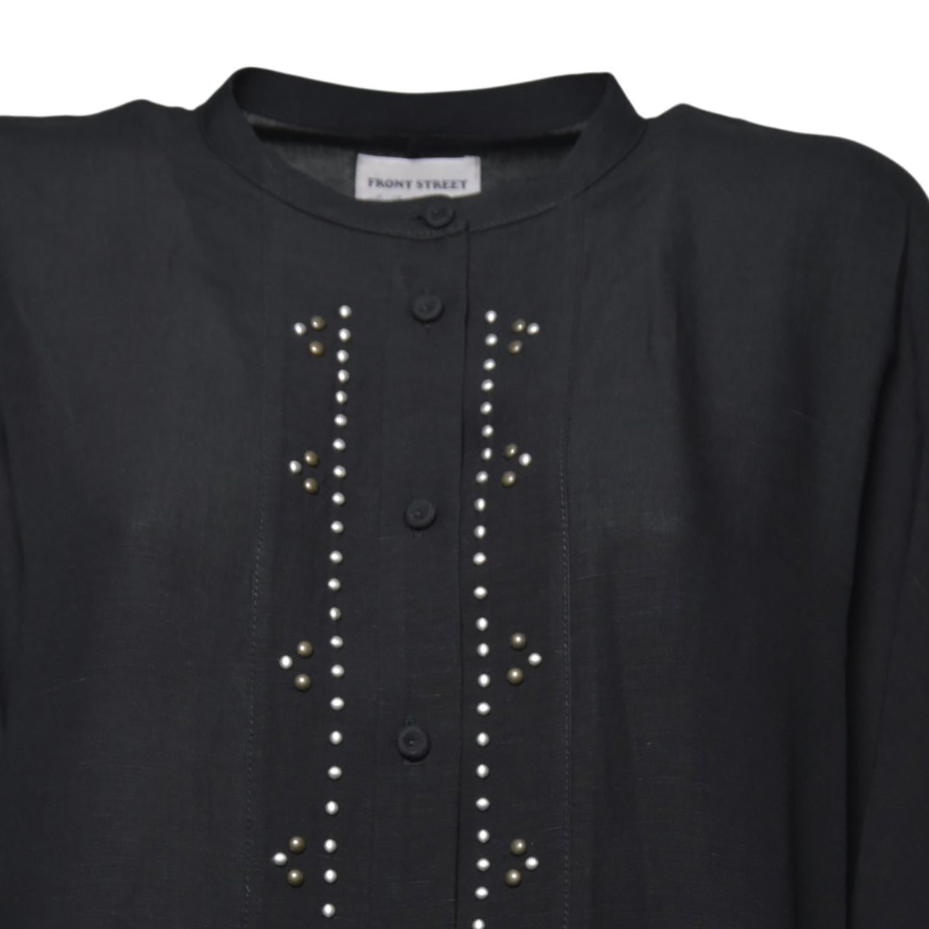 camicia pipistrello borchiata