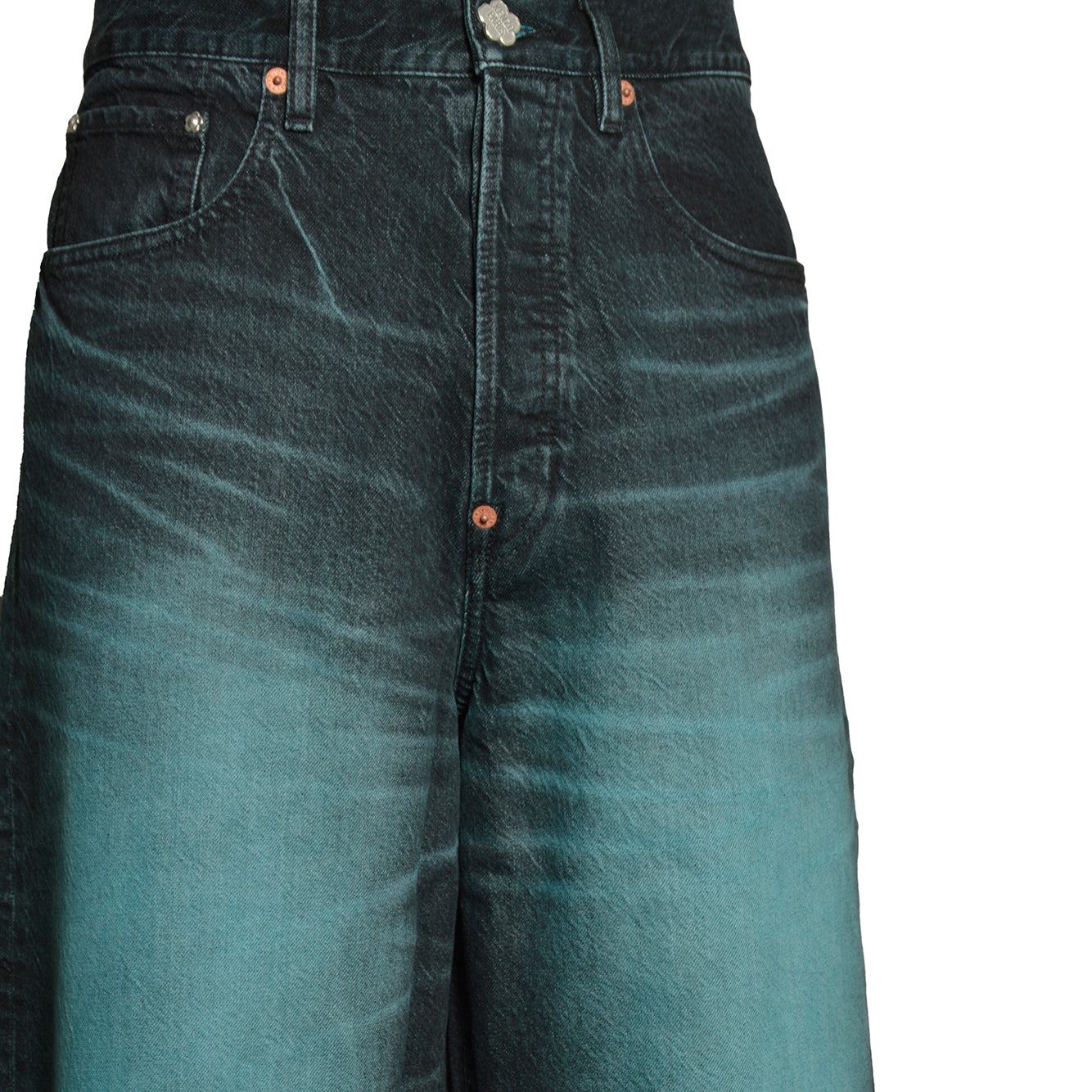 turn up wide fit jeans