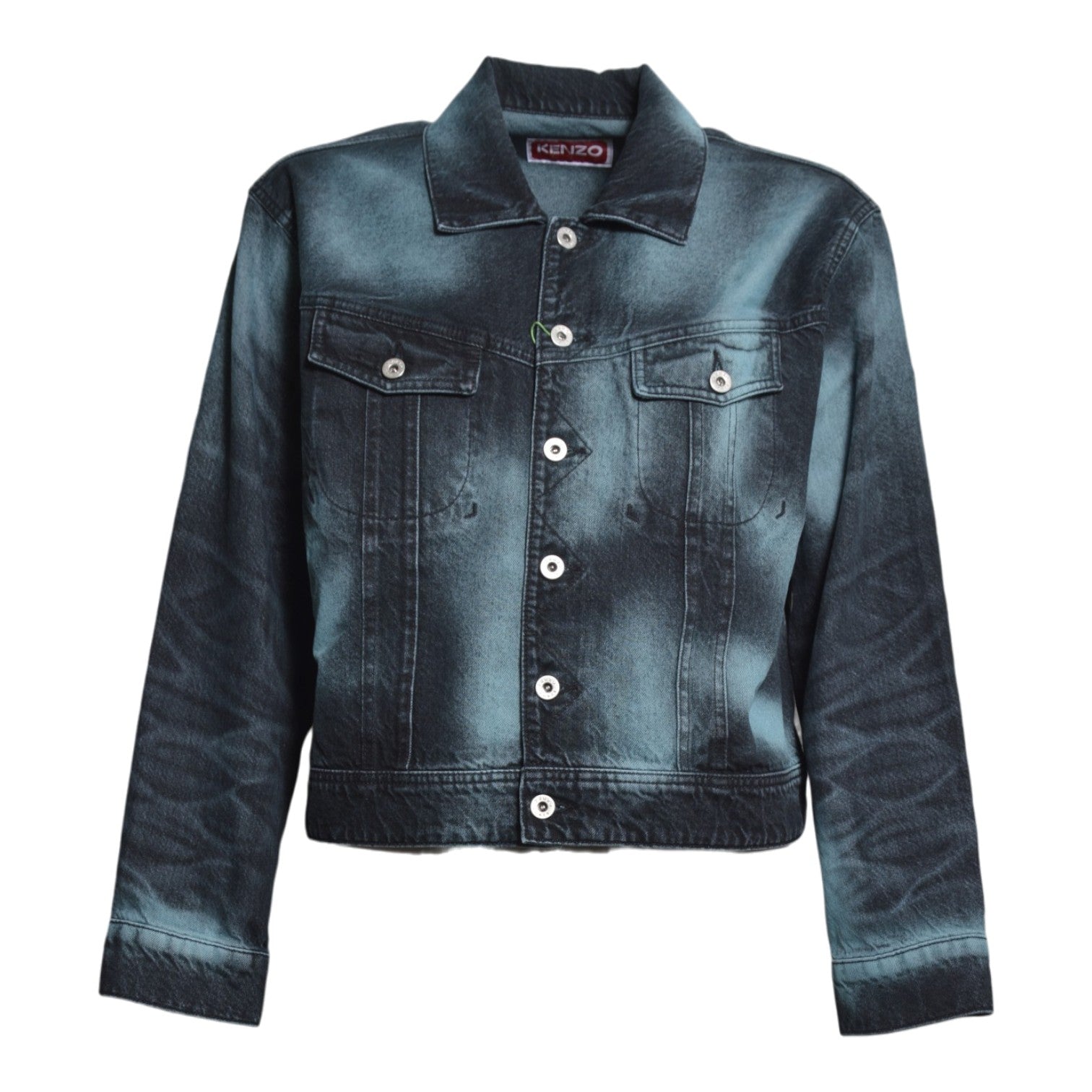 kenzo boke heart oversize trucker jacket