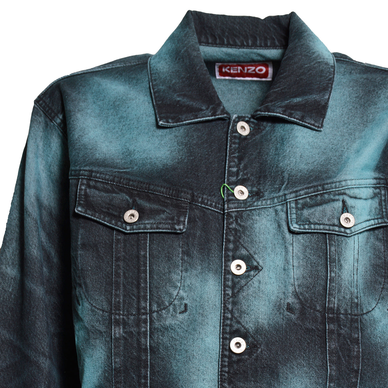kenzo boke heart oversize trucker jacket