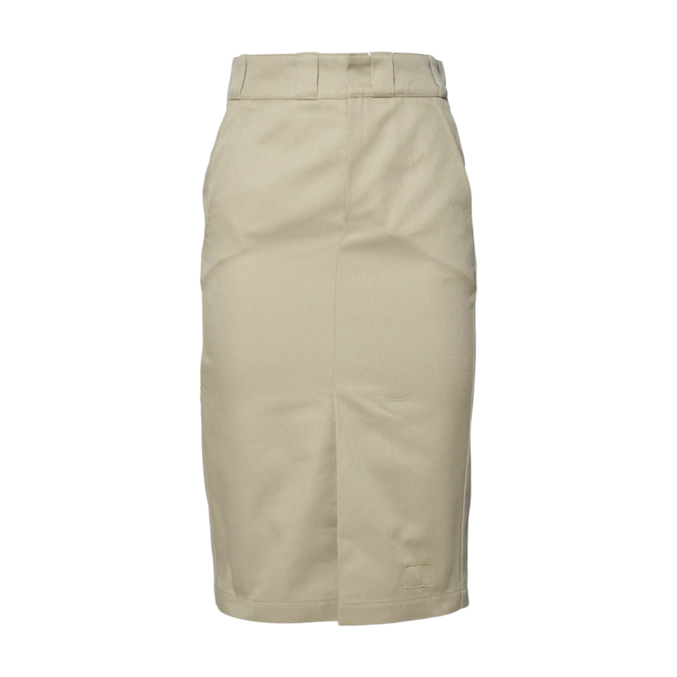 Gonna midi in twill di cotone beige Maison Margiela