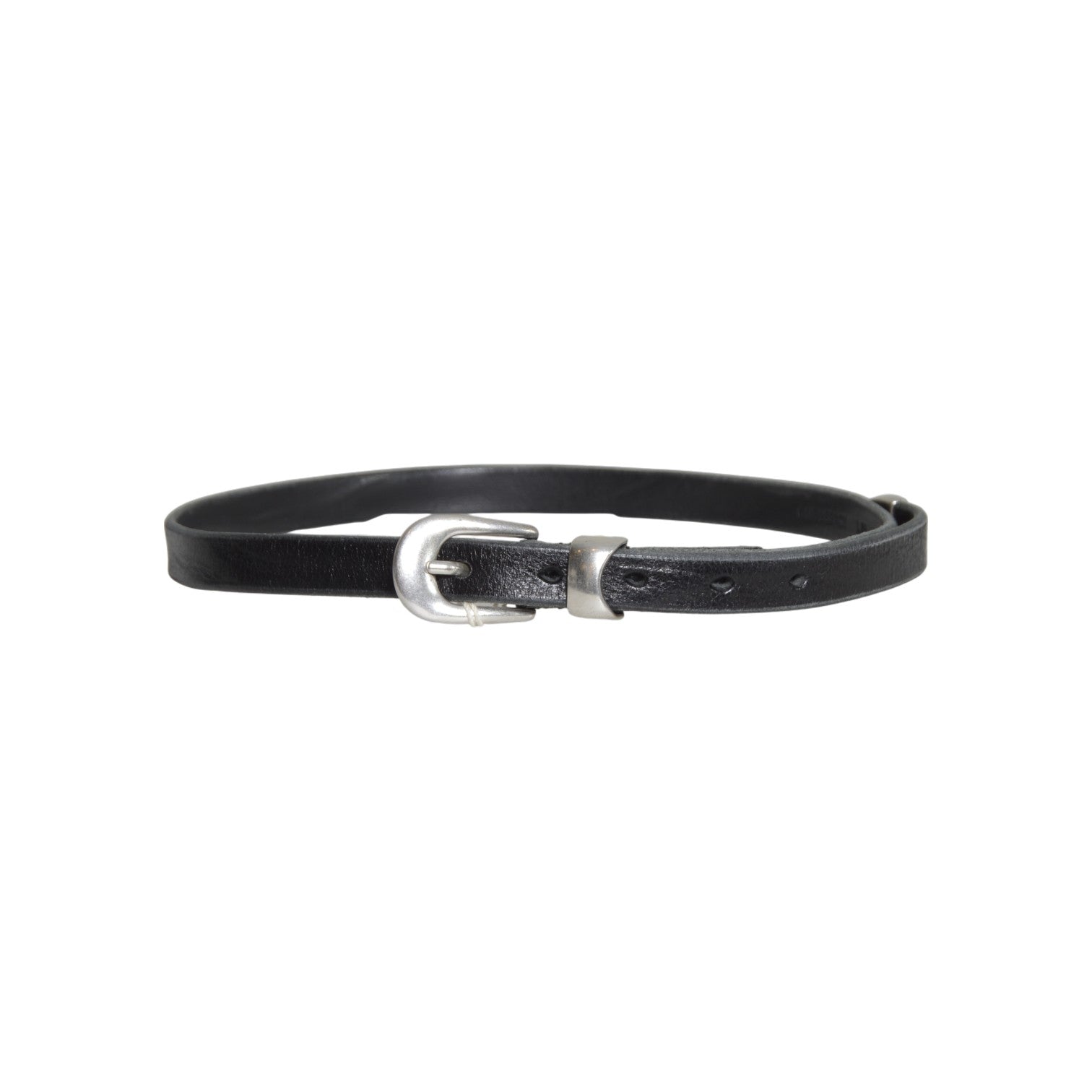 2 cm belt black leather