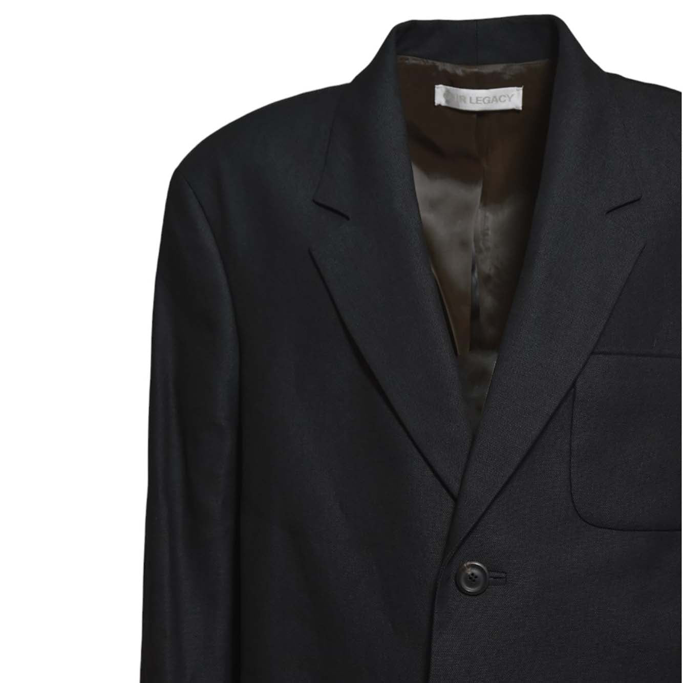 Blazer Embrace in cotone e canapa nero Our Legacy