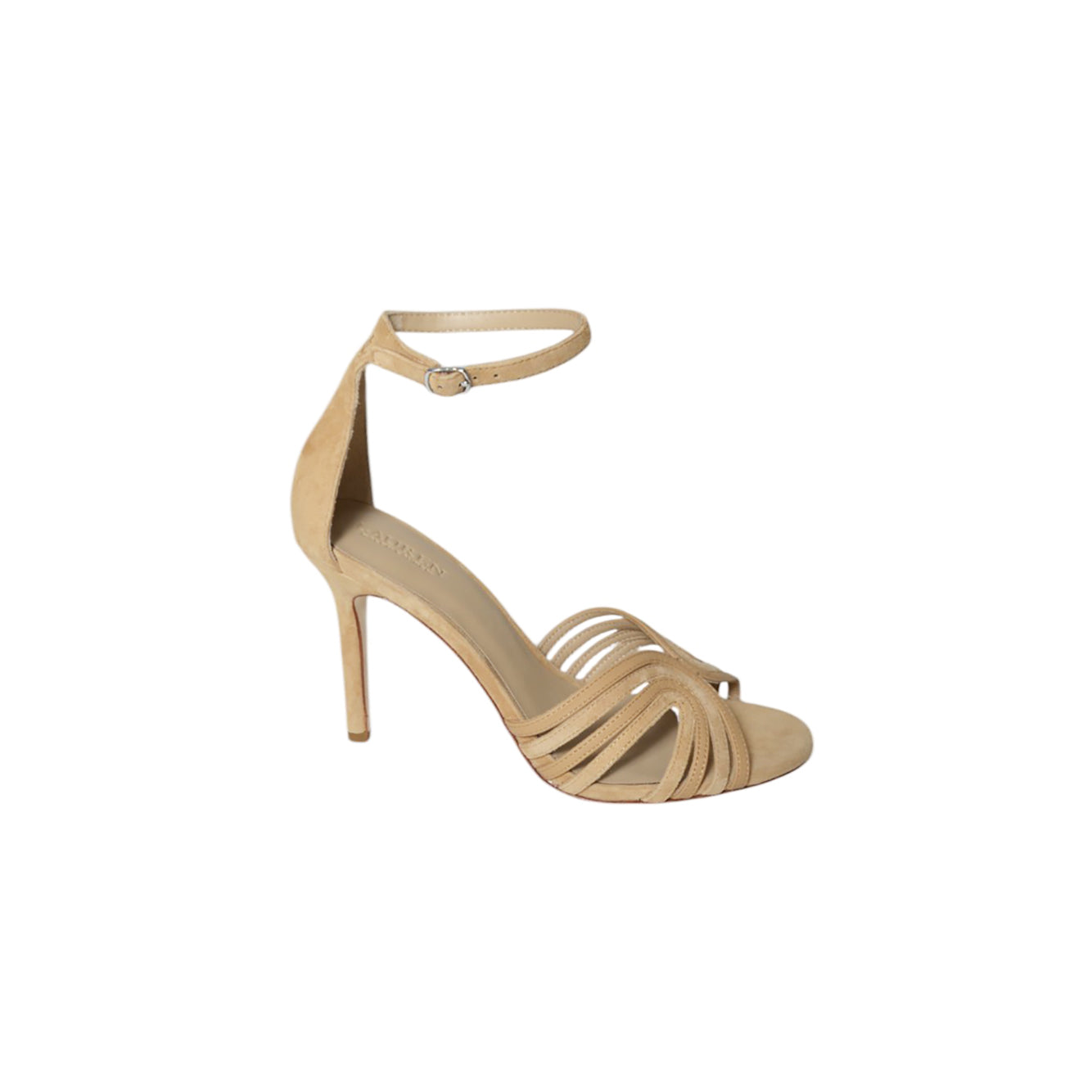 Sandali Allie in camoscio e pelle beige Lauren Ralph Lauren