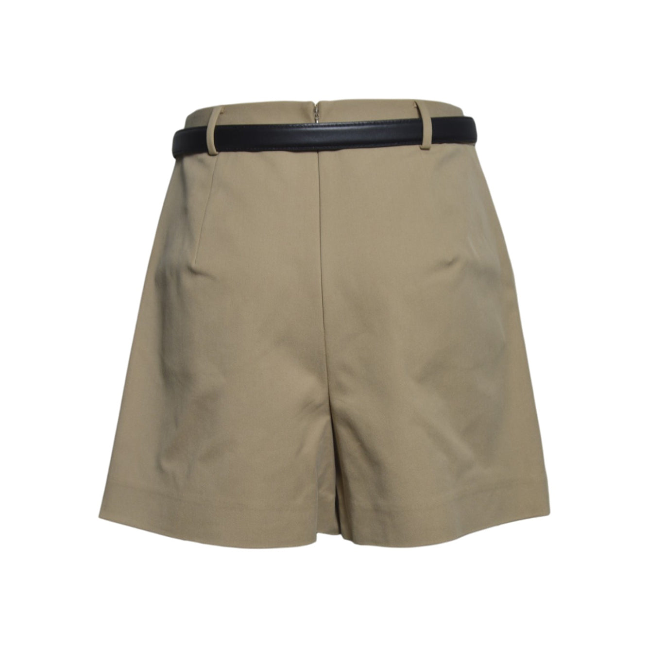 beige cotton skort