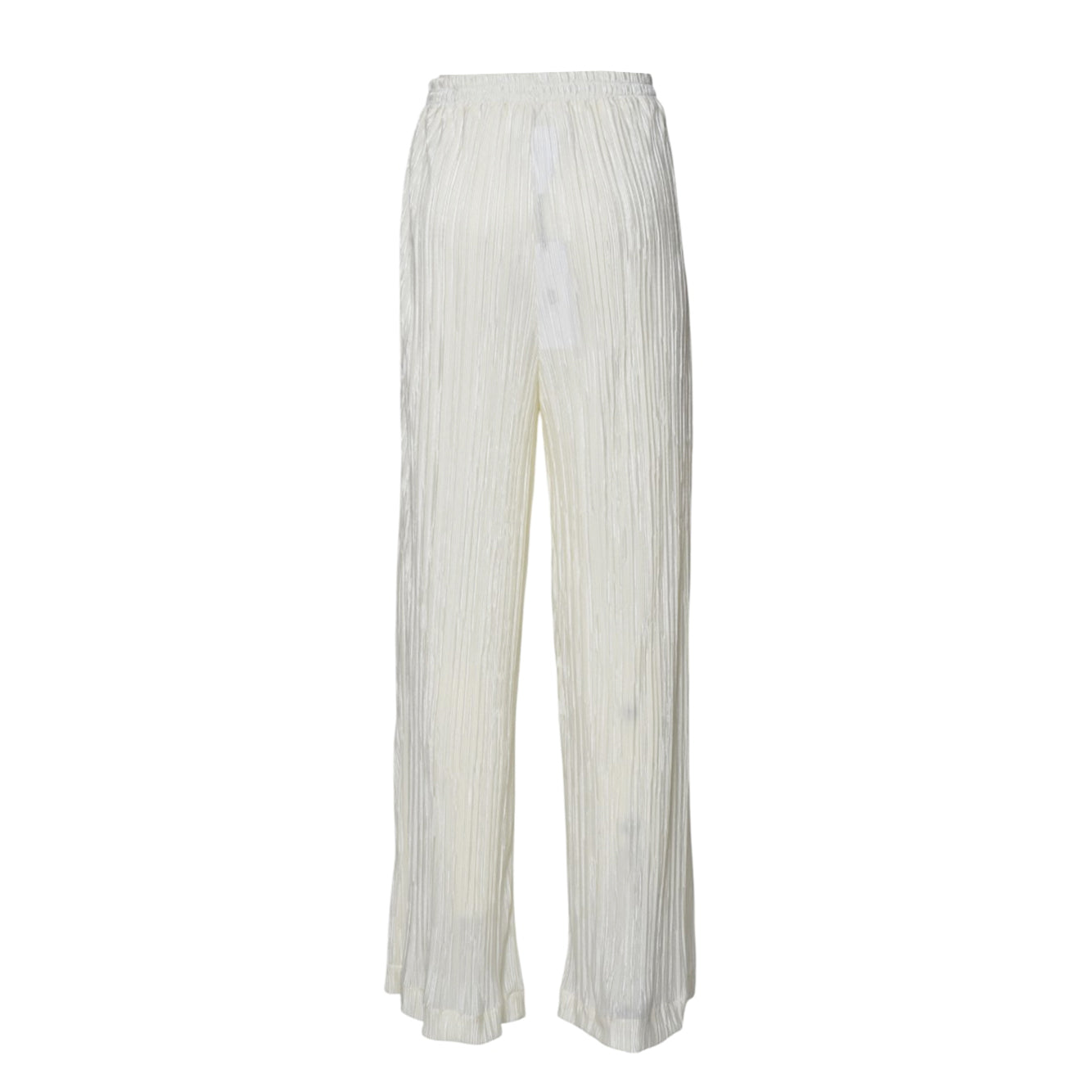 Pantalone a palazzo plissè bianco Solotre