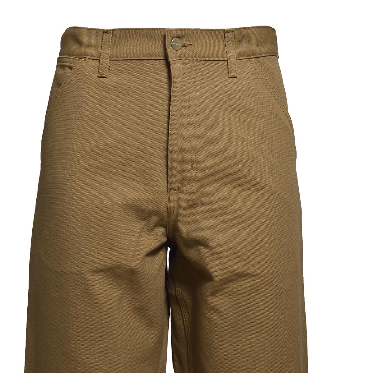 Pantalone Single Knee in cotone marrone Carhartt Wip