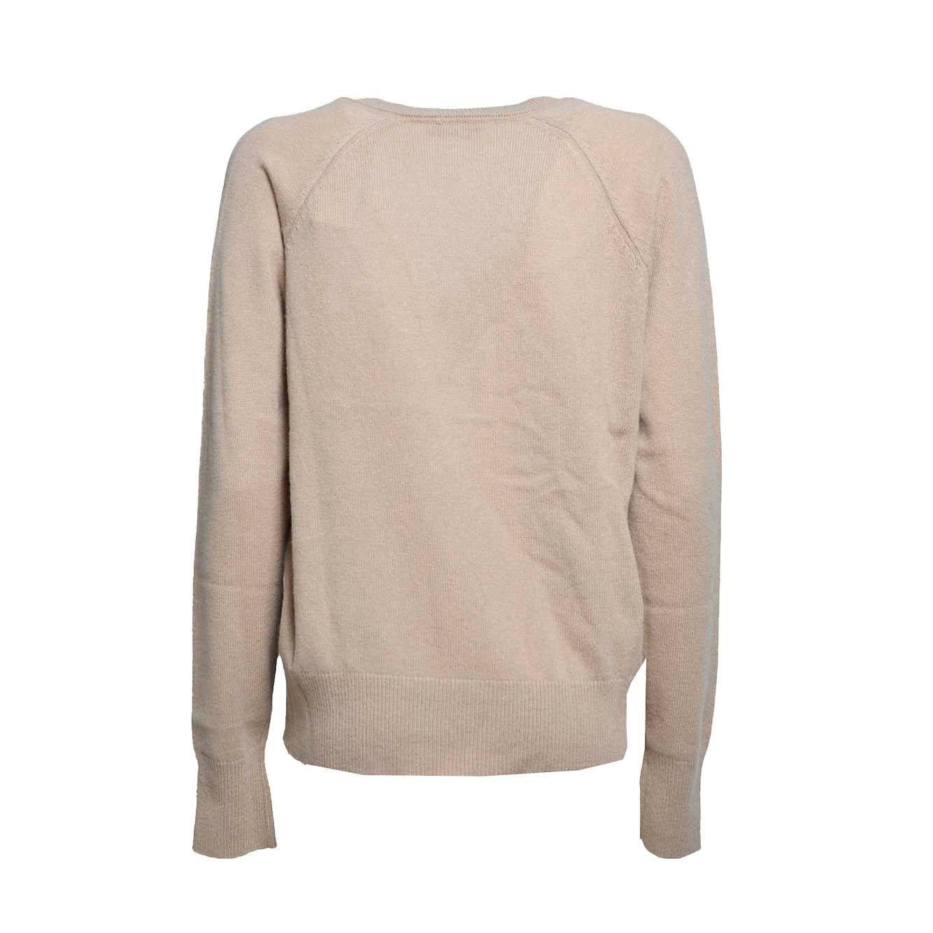 Pullover Madalene scollo a V in cashmere cammello Equipment
