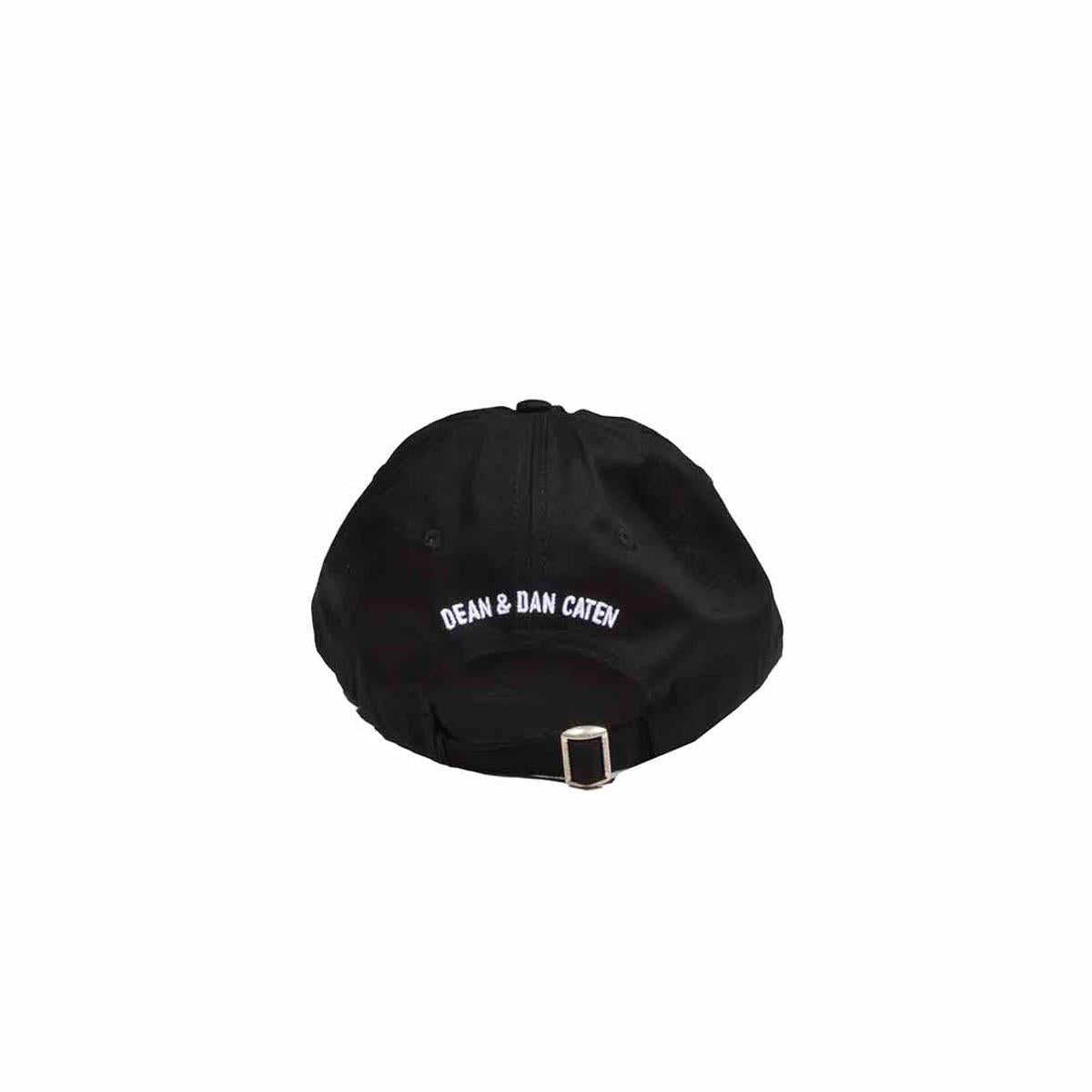 Cappello nero Embroidered Baseball con visiera Dsquared2