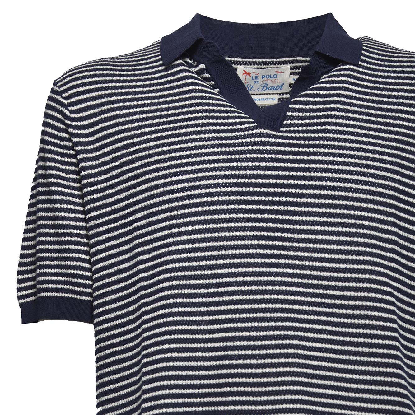 sloan stripes polo shirt cotton short sleeves