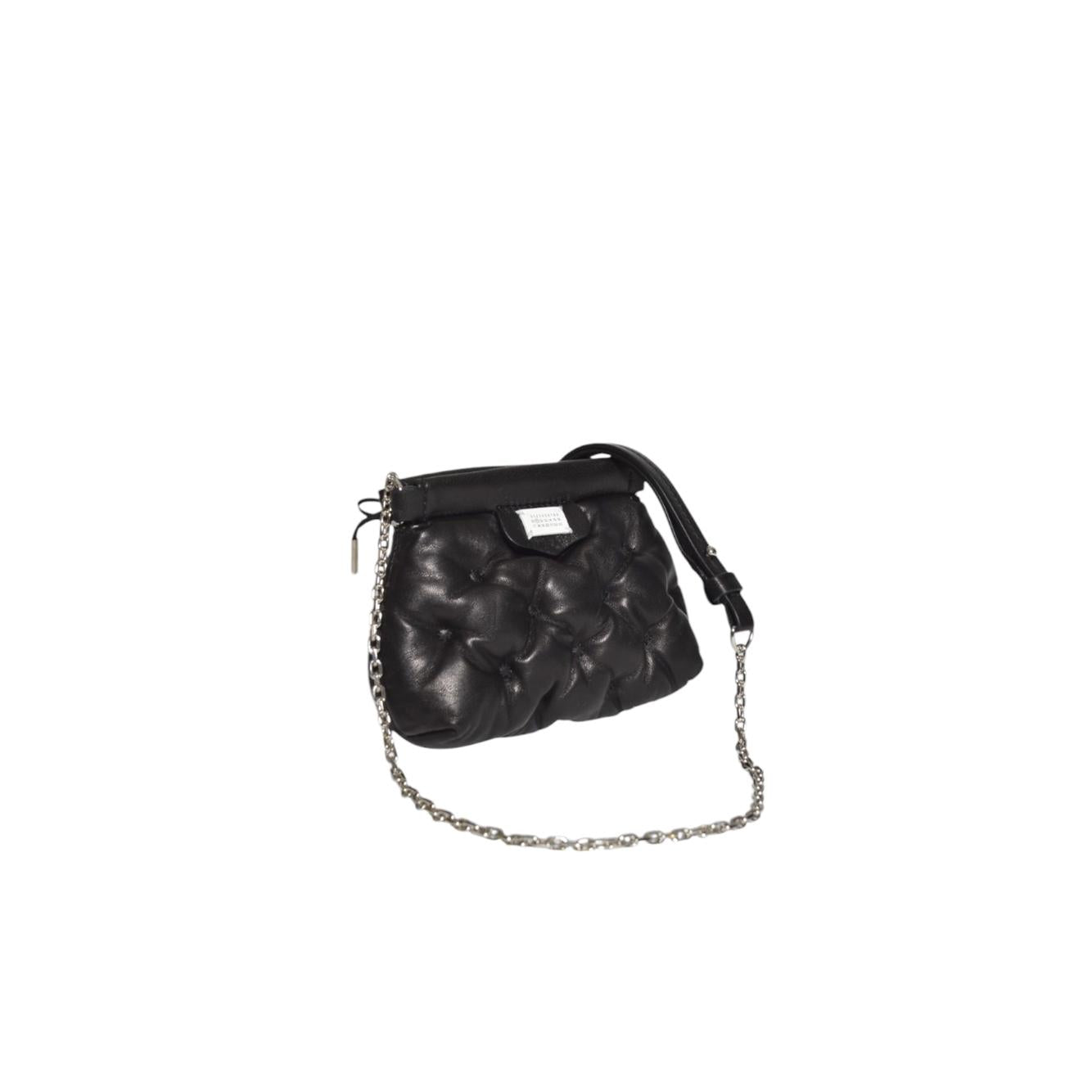 Borsa Glam Slam Classique Baby in pelle nera Maison Margiela