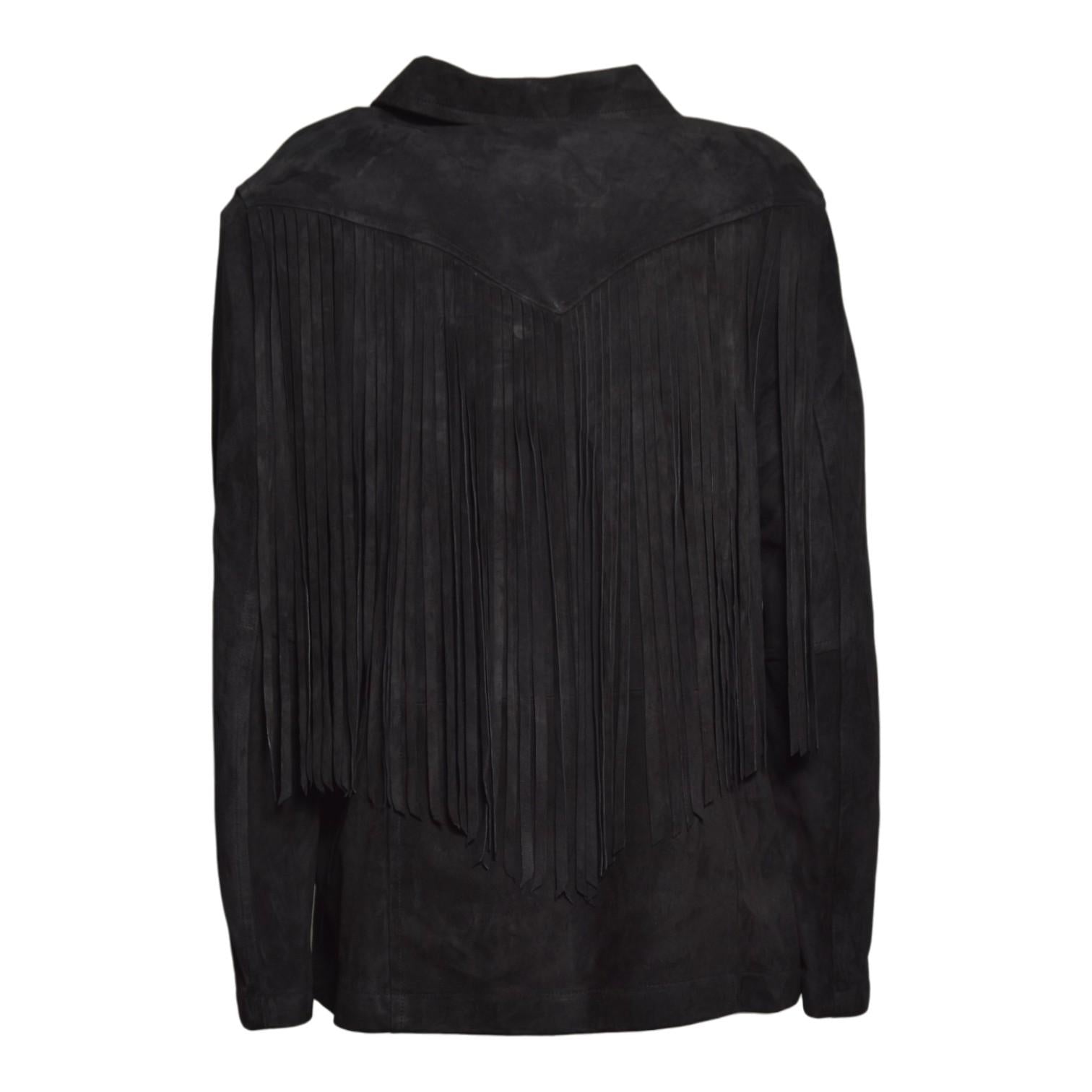 azzura camicia100% vera pelle camoscio
