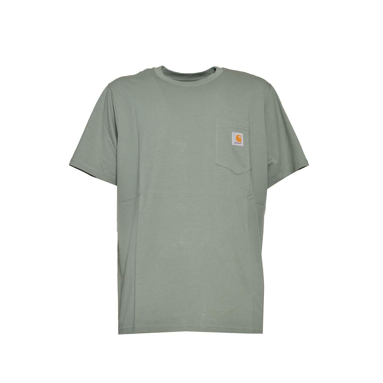 T-shirt Pocket in cotone verde Carhartt Wip