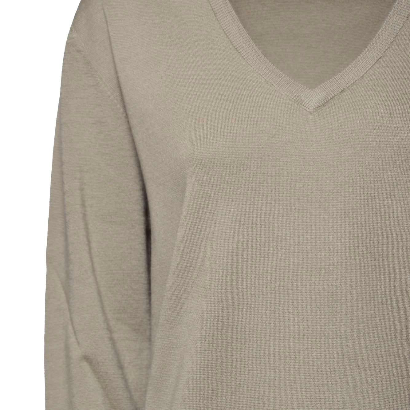 Pullover Pevera scollo a V in lana cammello Max Mara