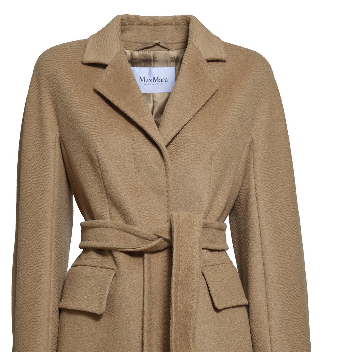 Cappotto Estella in lana vergine e cashmere cammello Max Mara