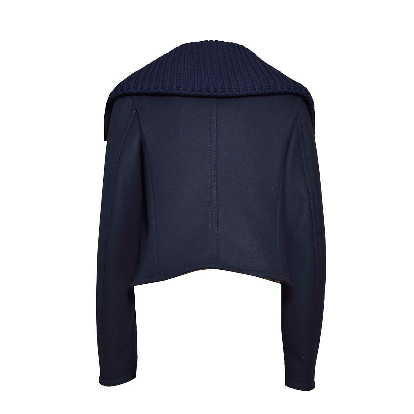 Peacot Mini Sailor in lana blu Dsquared2