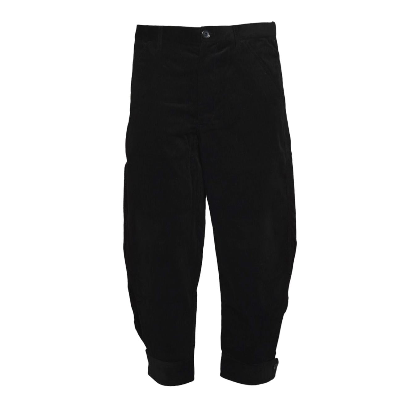 Pantalone in velluto nero Comme des Garçons Shirt