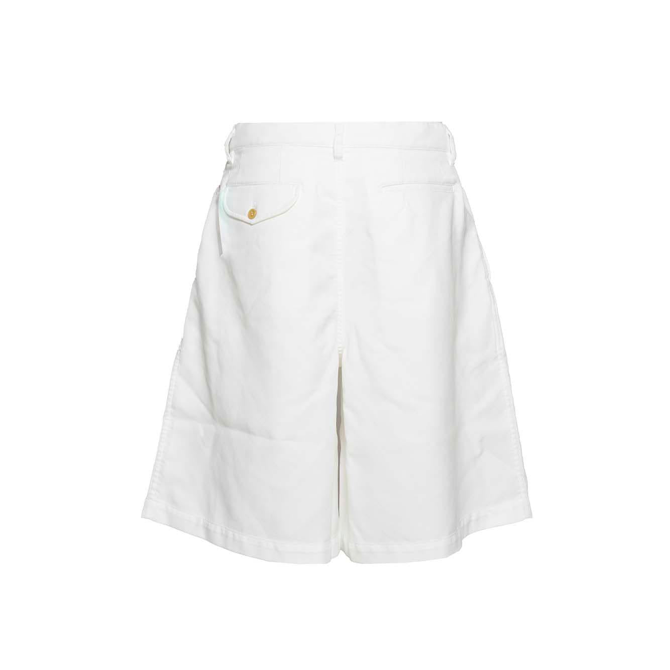 Bermuda over in cotone bianco Comme des Garçons Shirt
