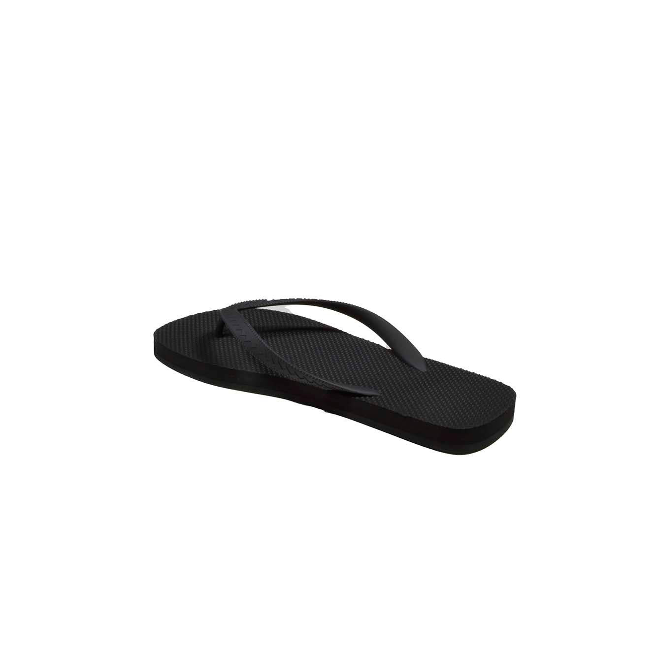 Infradito Logo in gomma nera Dsquared2