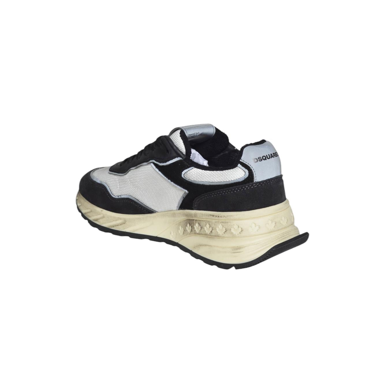 Sneakers Sprinter in pelle nera Dsquared2
