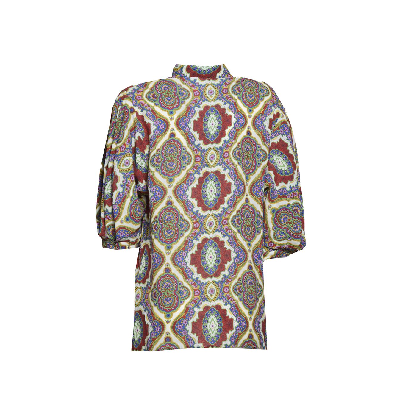 Blusa in viscosa multicolore stampa medaglioni Etro