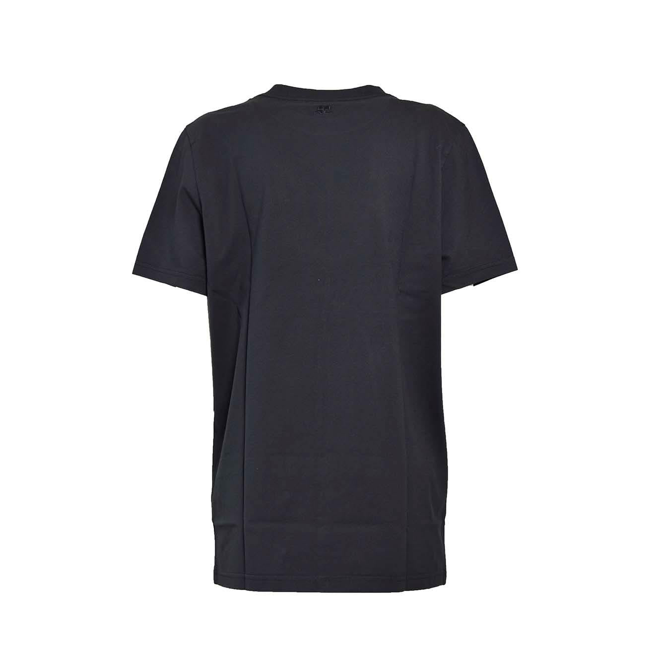 T-shirt Ac in cotone nero Courregès