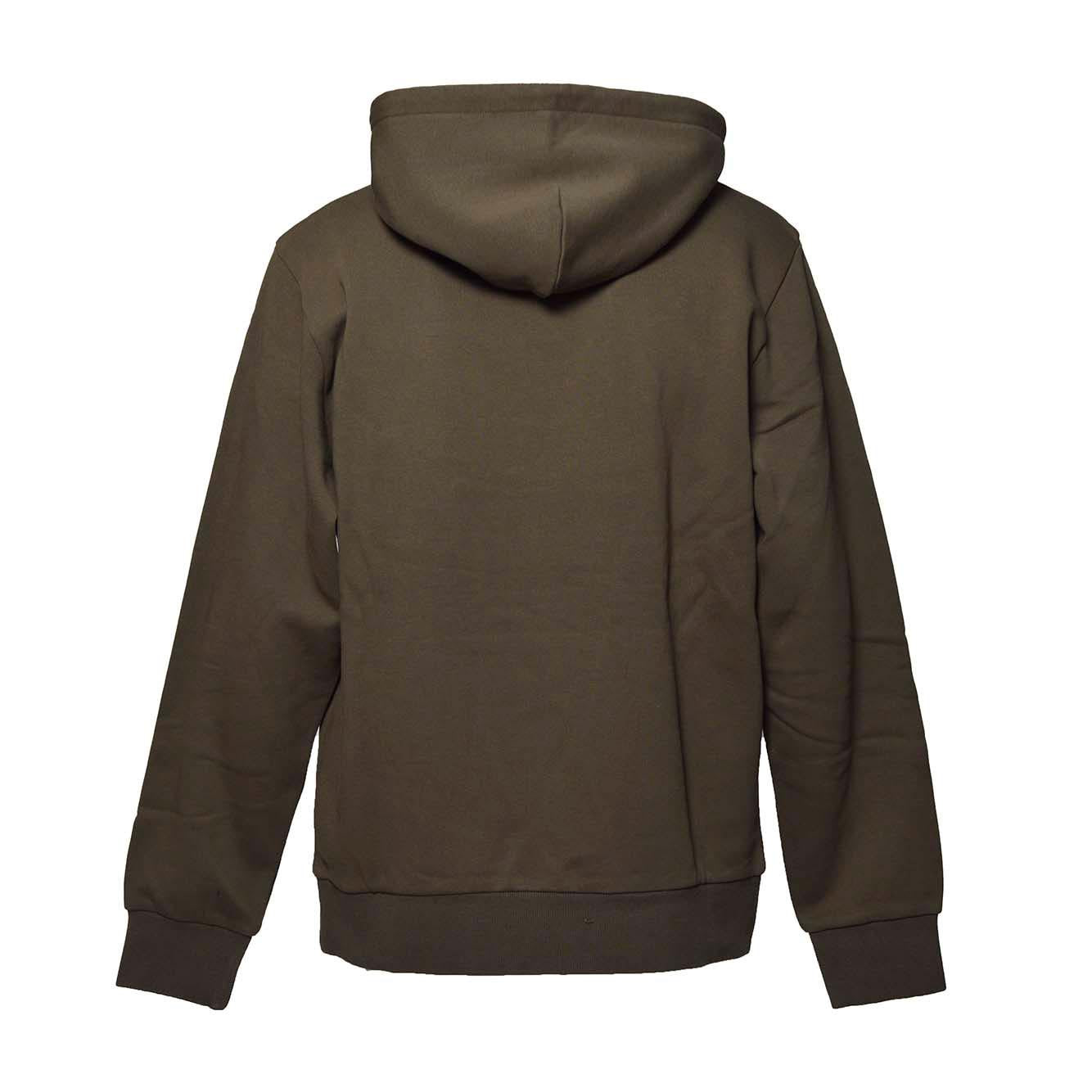 Felpa Script Embroidery con cappuccio in cotone verde scuro Carhartt Wip