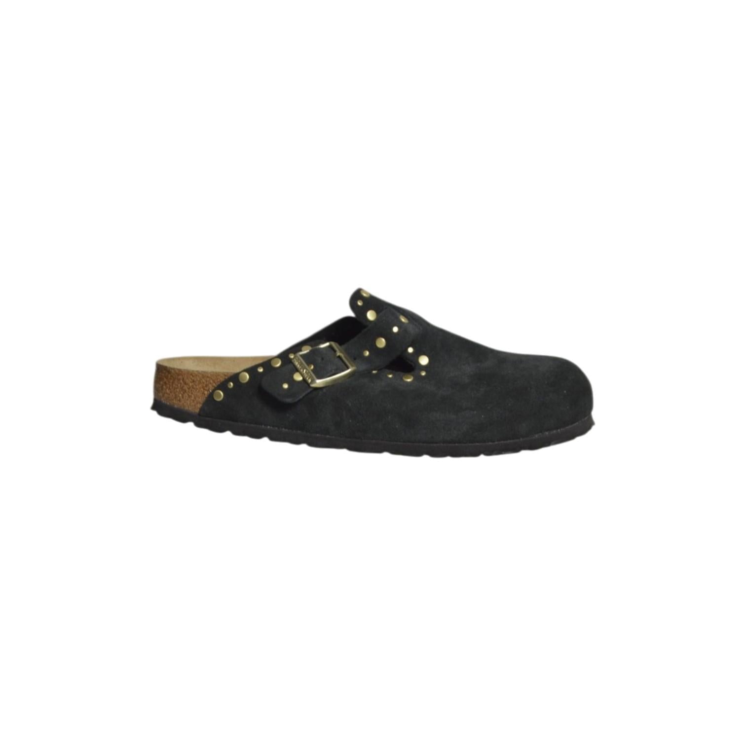 boston rivet black, suede leather calzata stretta