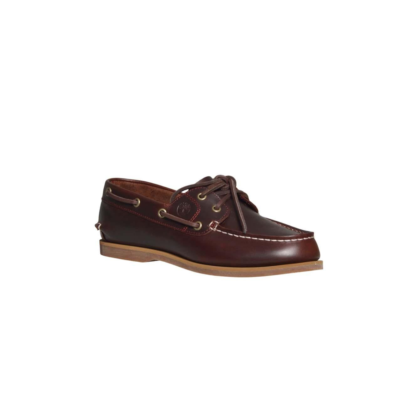 classic boat boat shoe burgundy full grain