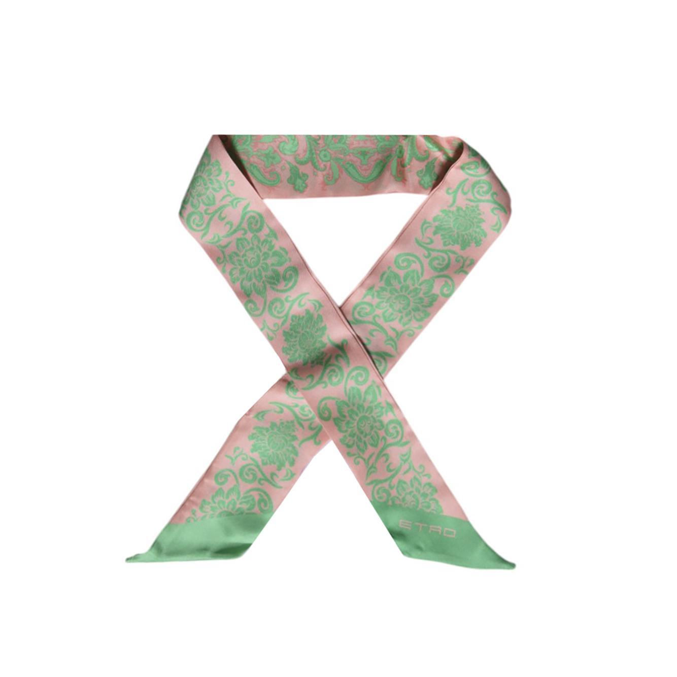 Paisleyna in seta rosa stampa Paisley Etro