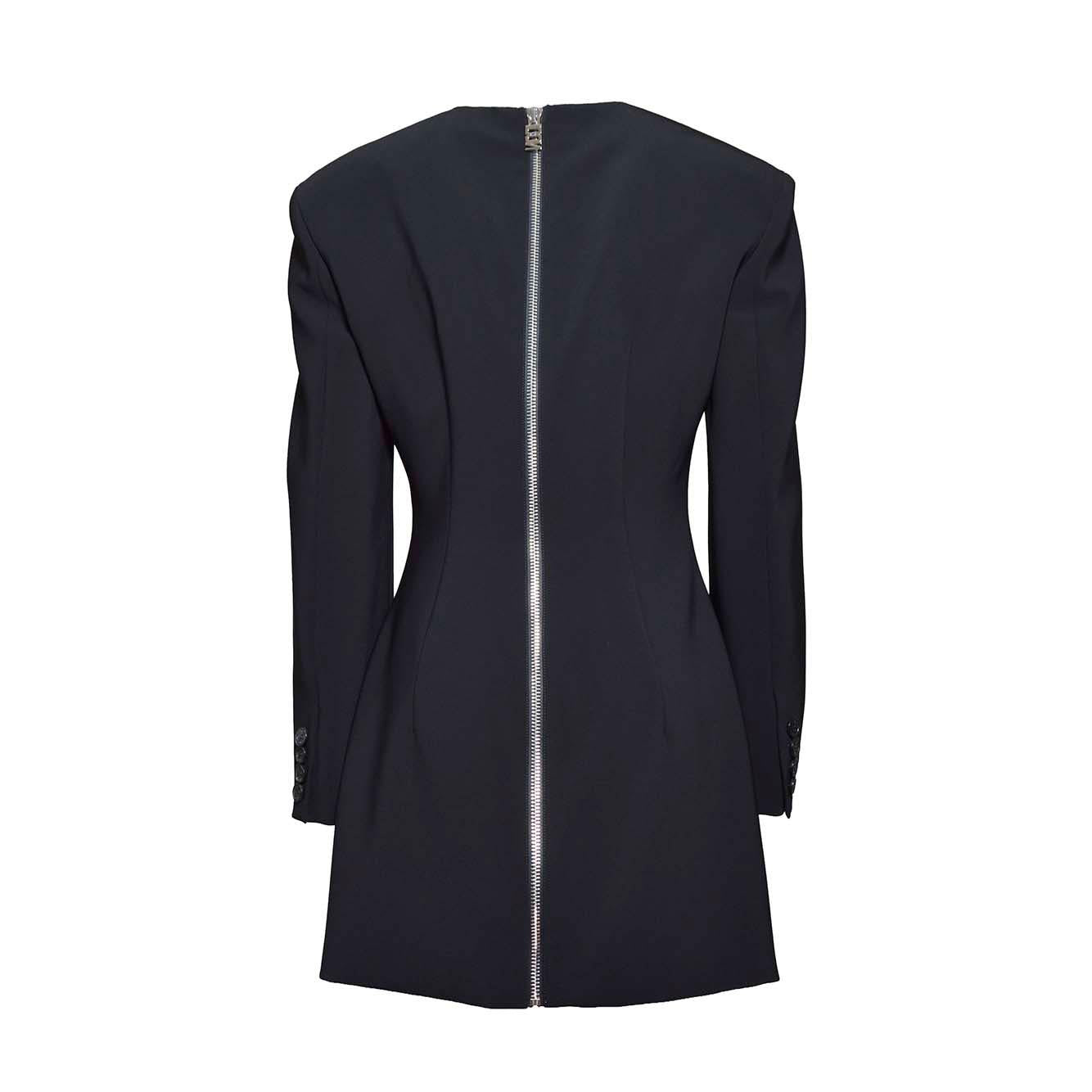 Abito Icon Zipped in crepe nero Dsquared2
