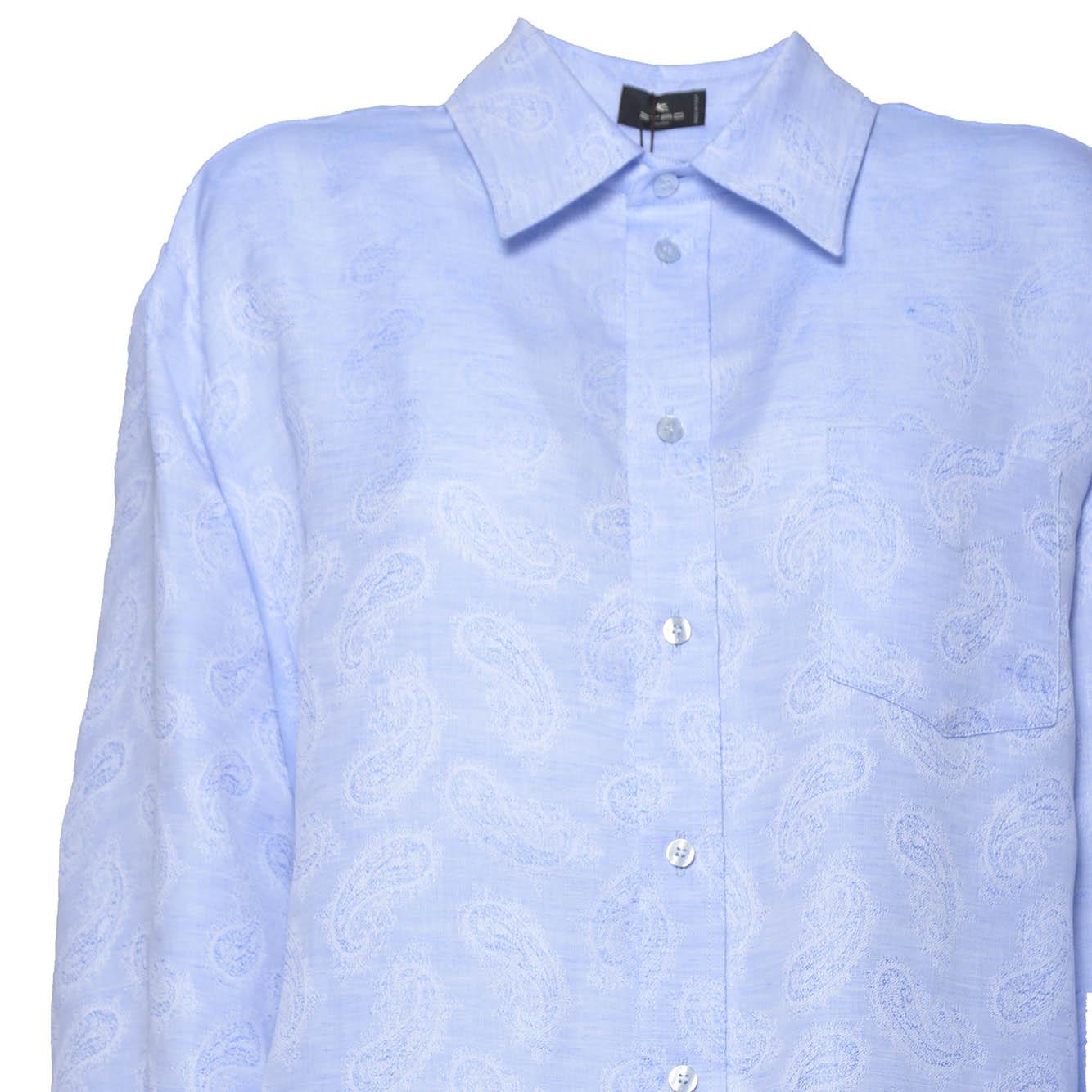 women's regular fit shirt with jacquard motif