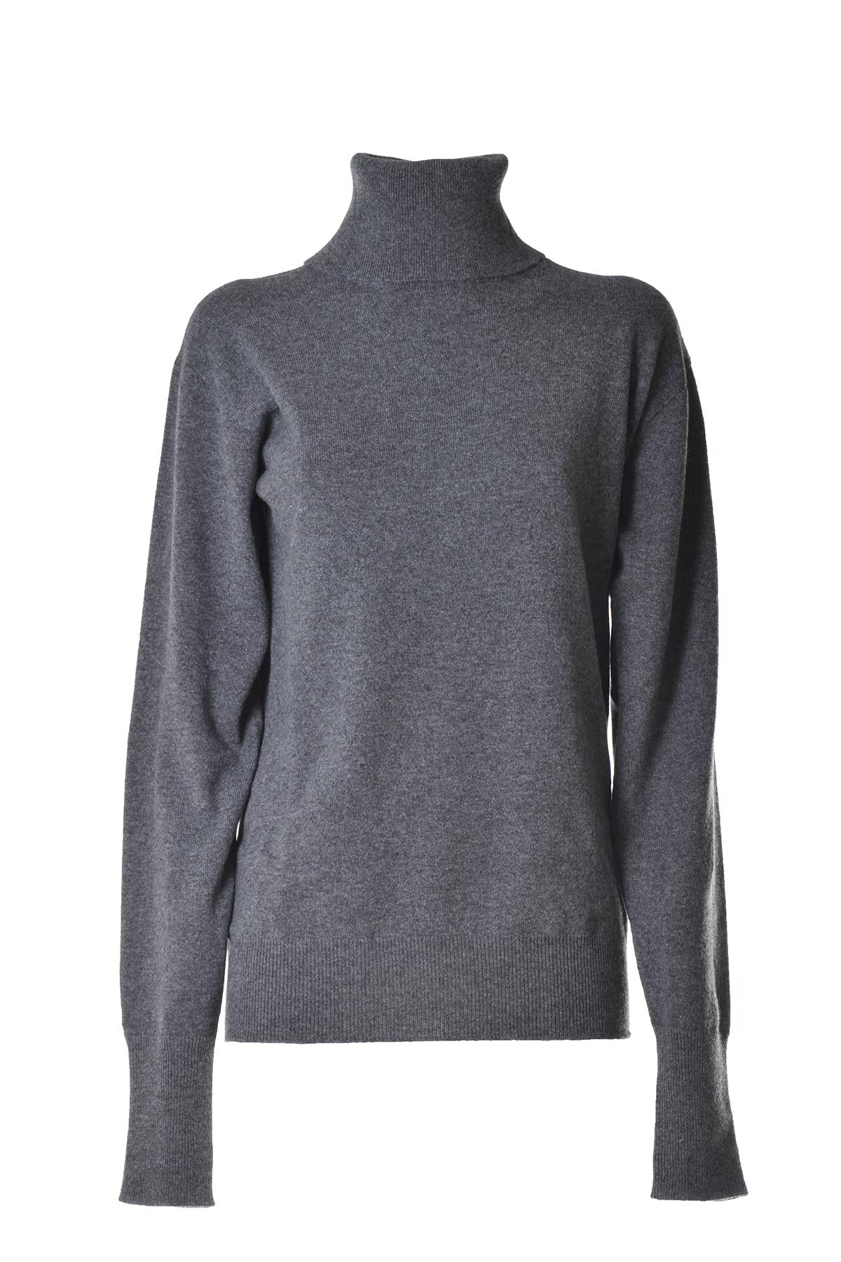 Pullover dolcevita in cashmere grigio Jil Sander