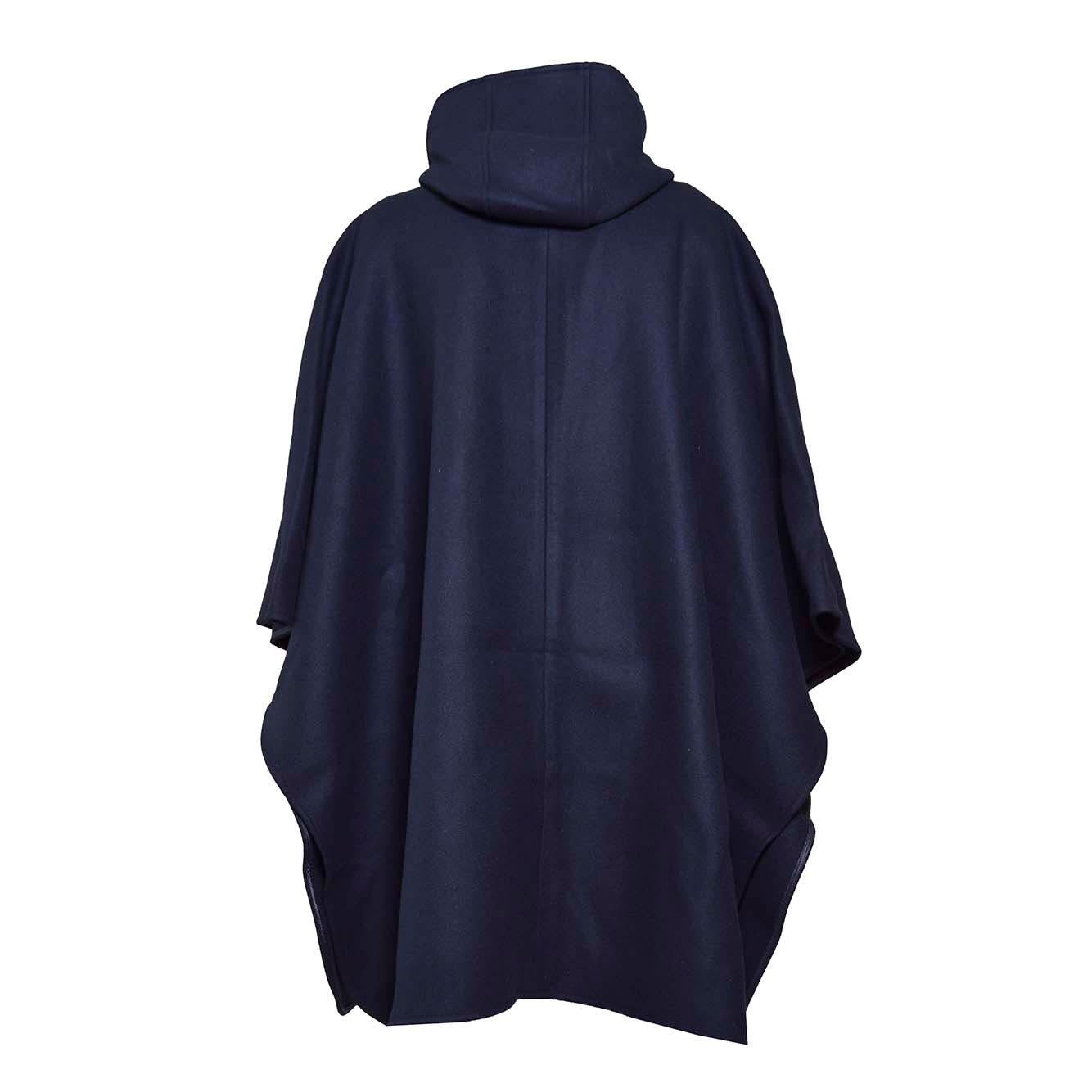 Cappotto di lana blu con cappuccio Chloè Junior