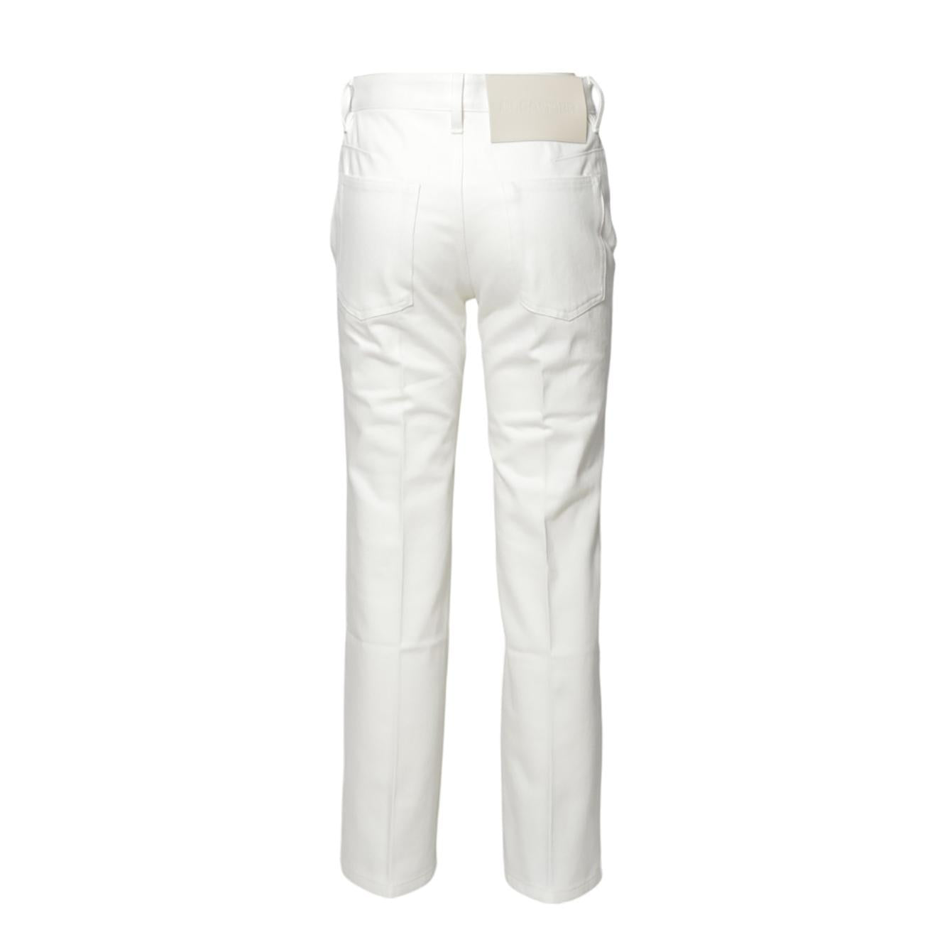 Pantalone Flare in denim panna Jil Sander