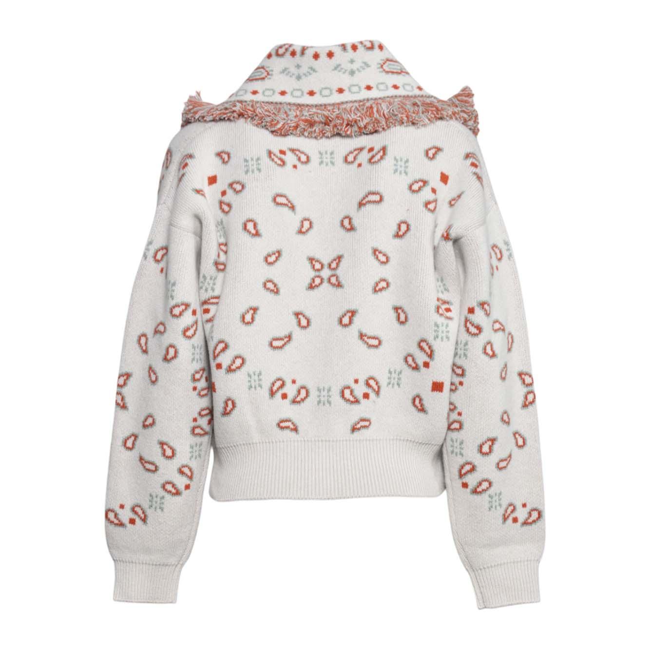 bandana jacquard cardi-bomber