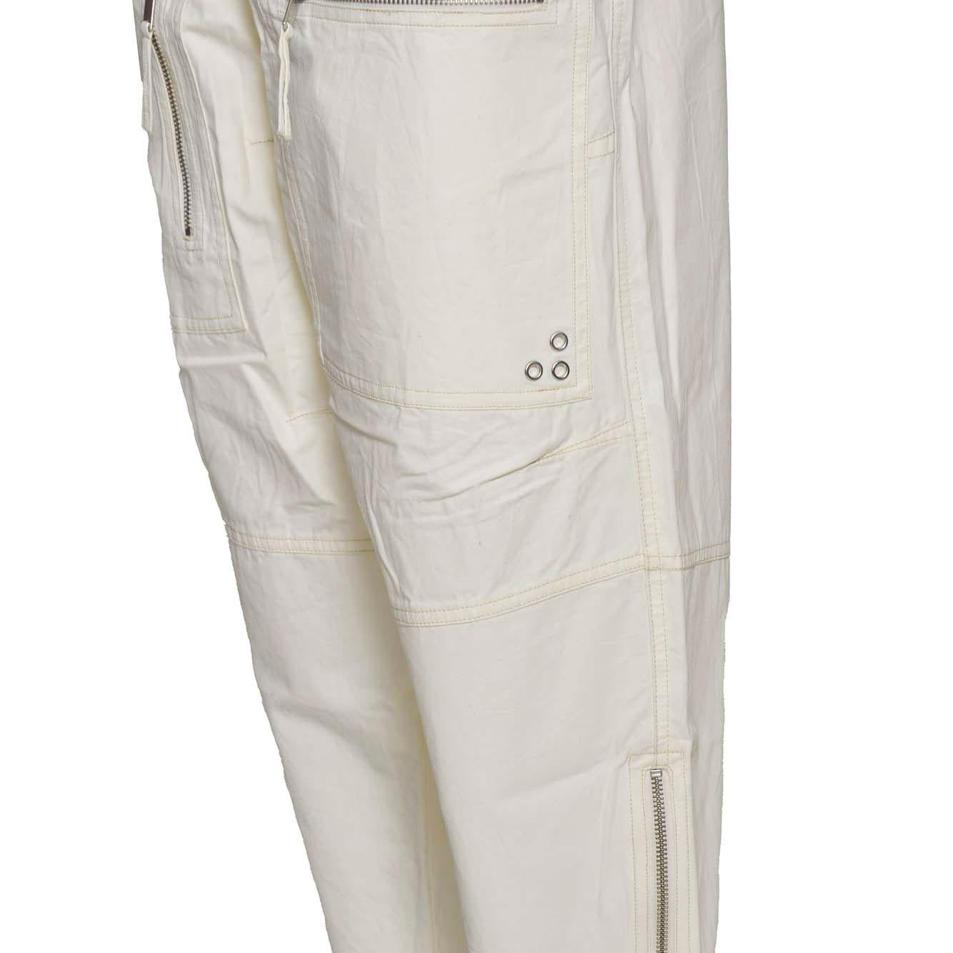 Pantalone Kelvin cargo in cotone bianco Marant Etòile