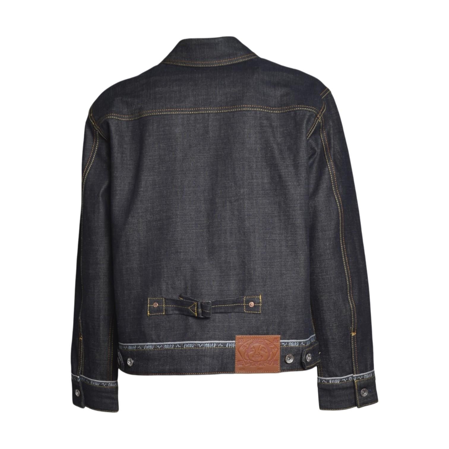 ht logo selvedge denim jacket with seagulll embroidery