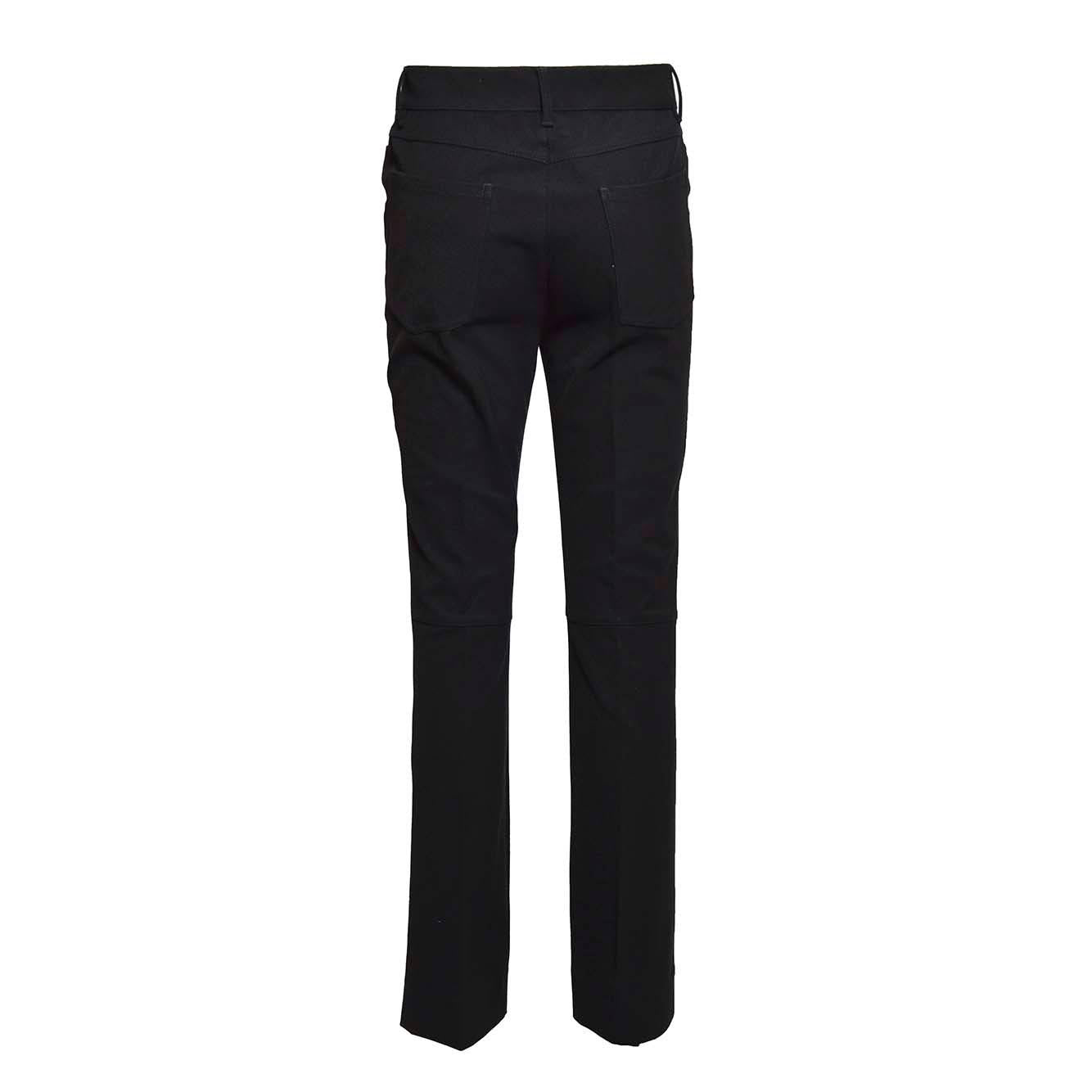 Pantalone Tabarin in twill di cotone nero S Max Mara