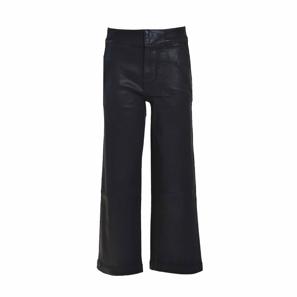 Jeans culotte Nellie spalmato Luxe Coating nero Paige