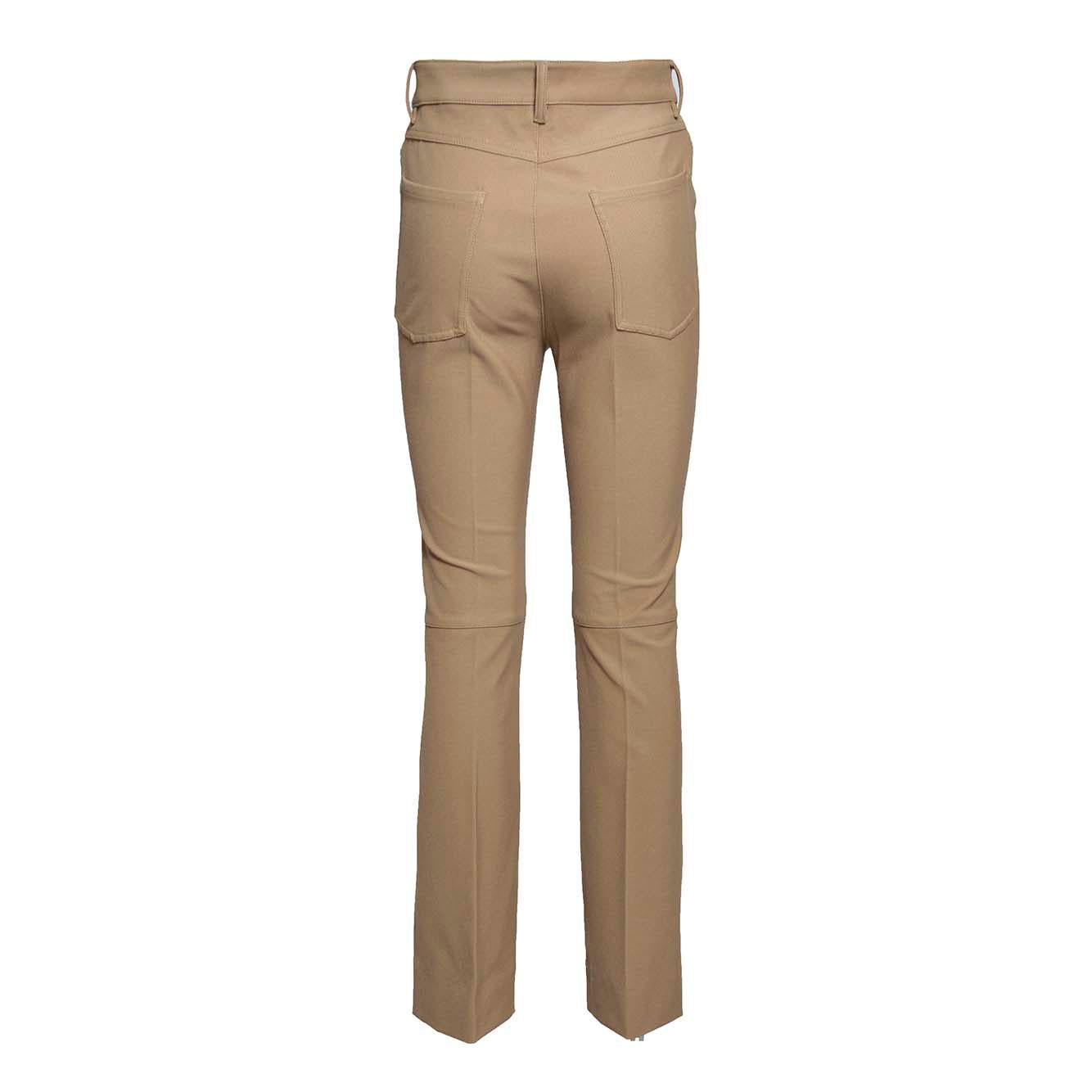 Pantalone Tabarin in twill di cotone cammello S Max Mara