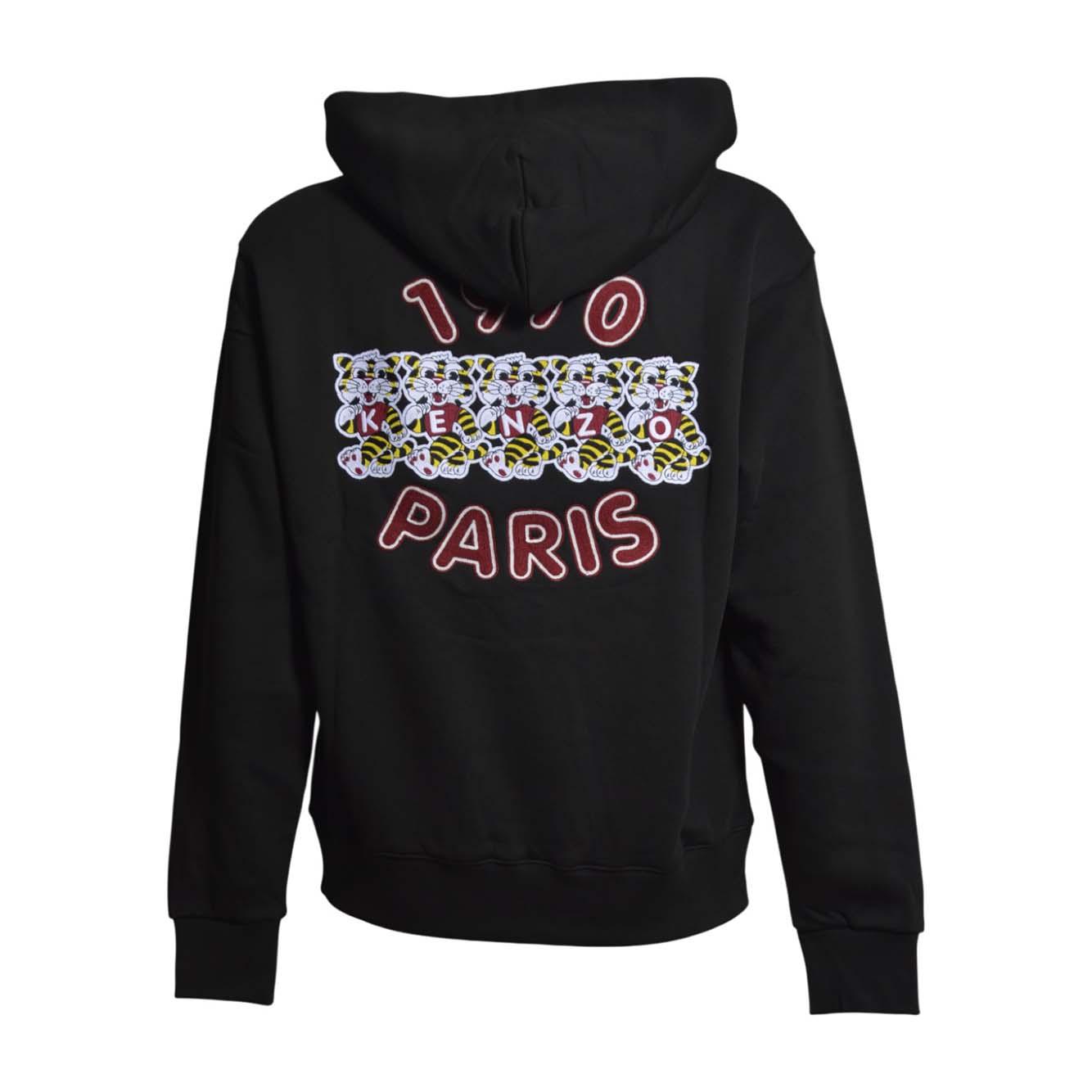 kenzo wild tiger embroidered classic hoodie