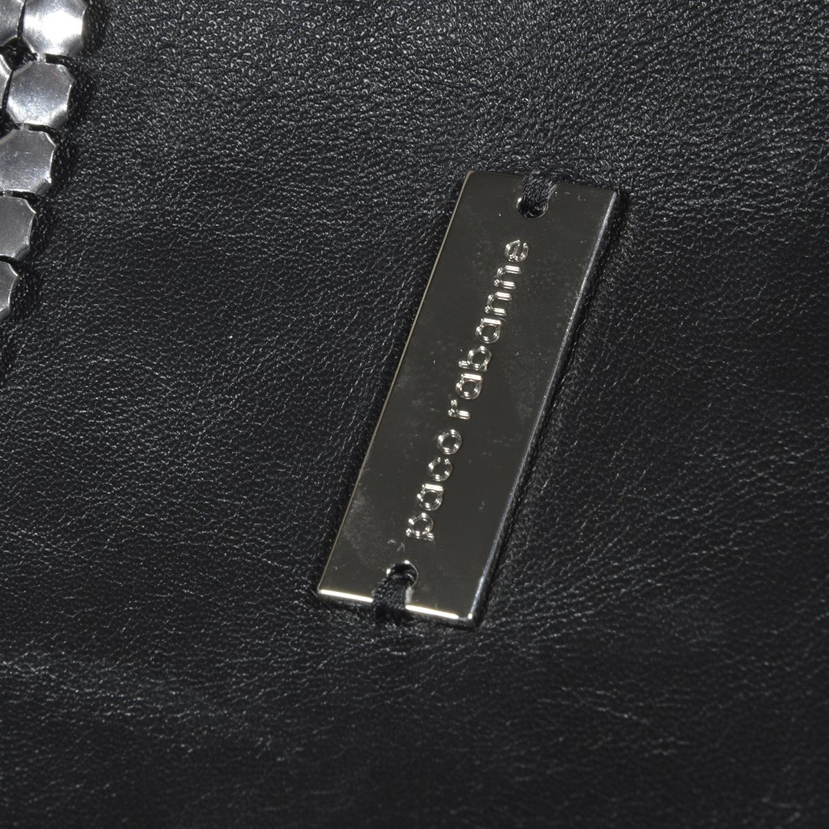 Borsa a spalla Pixel piccola in maglia metallica argento Paco Rabanne