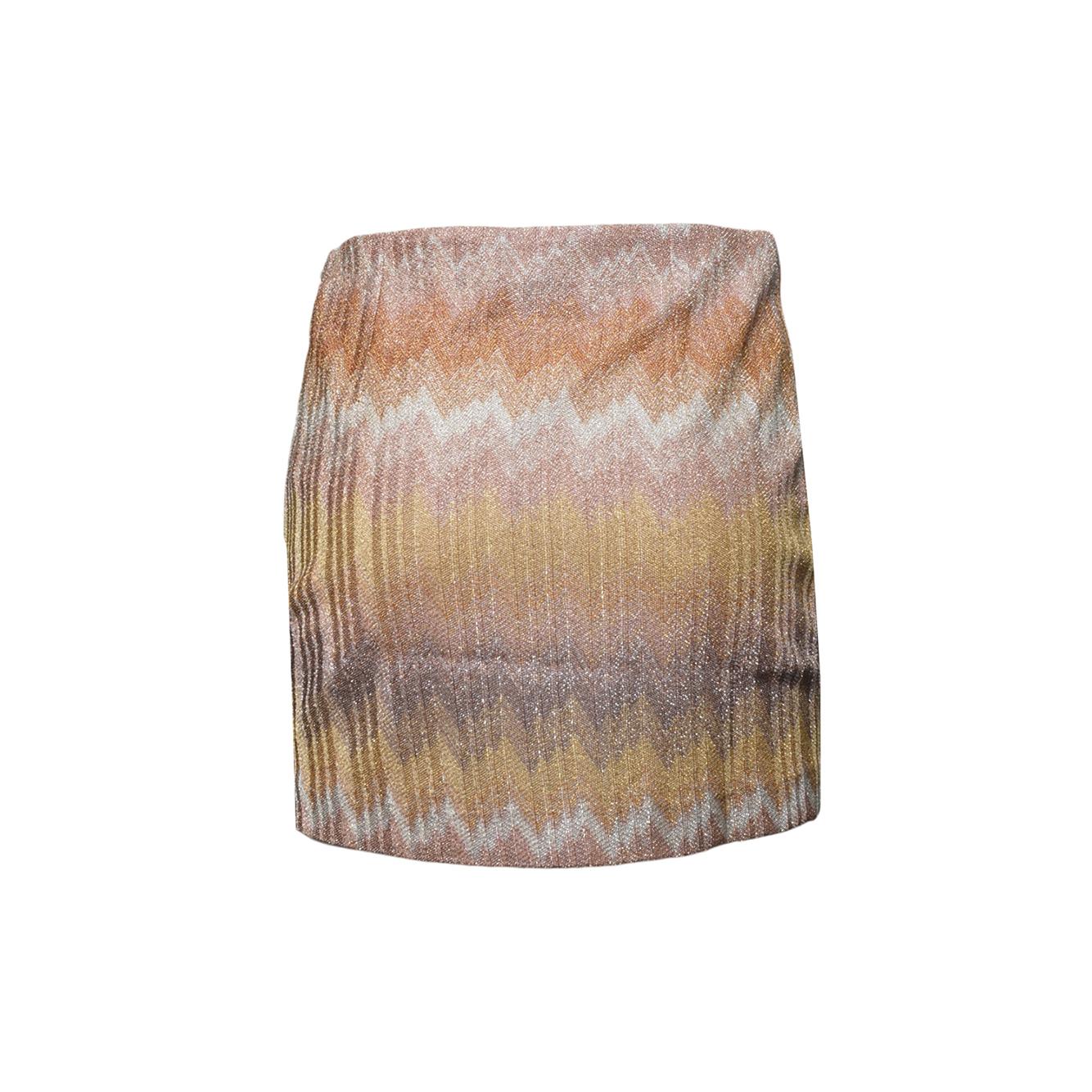 miniskirt gold tones