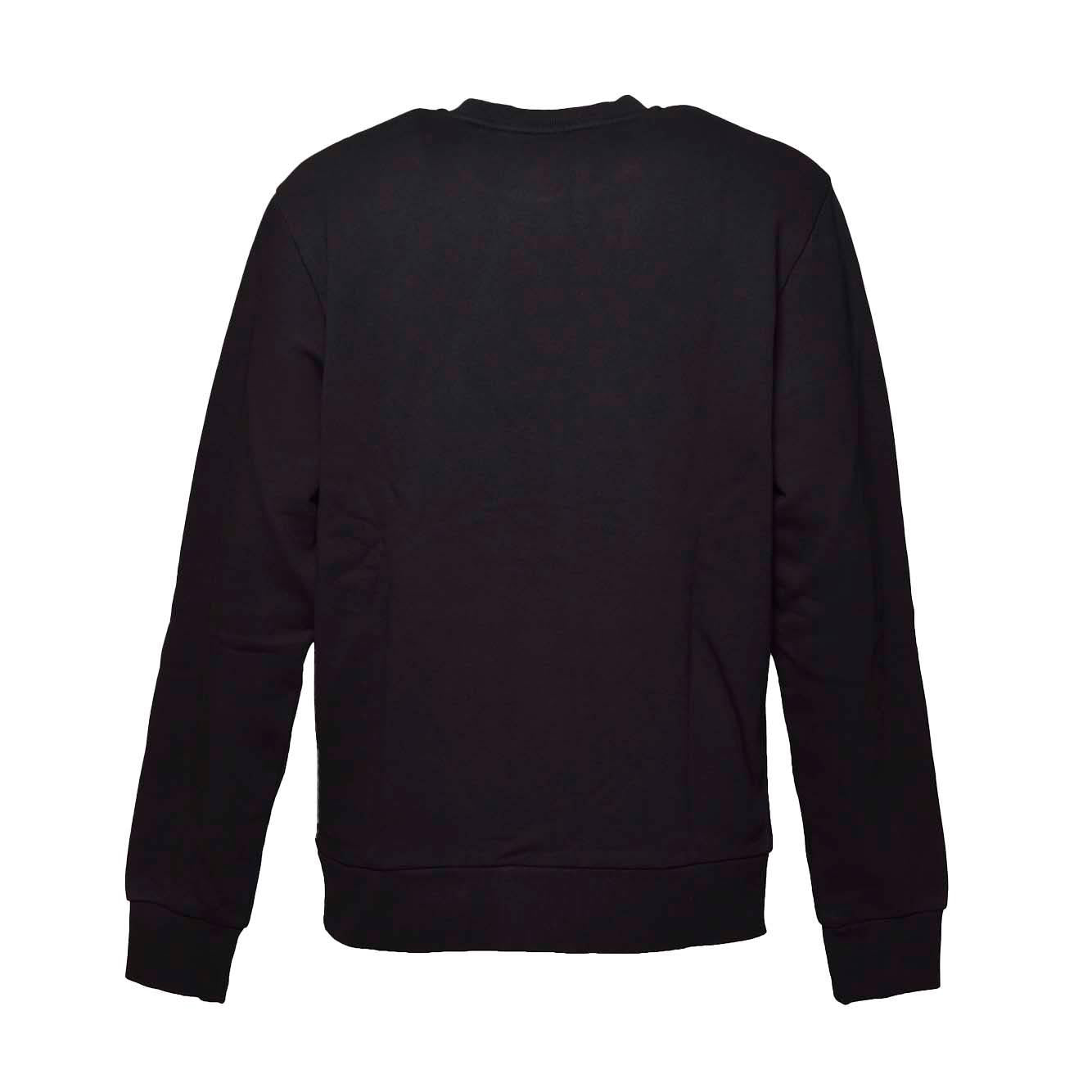 Felpa Script Embroidery girocollo in cotone nero Carhartt Wip