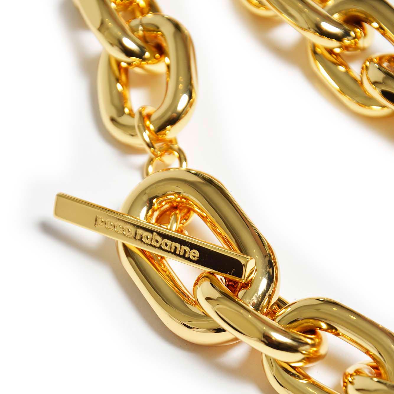 Collana a catena in metallo oro Rabanne