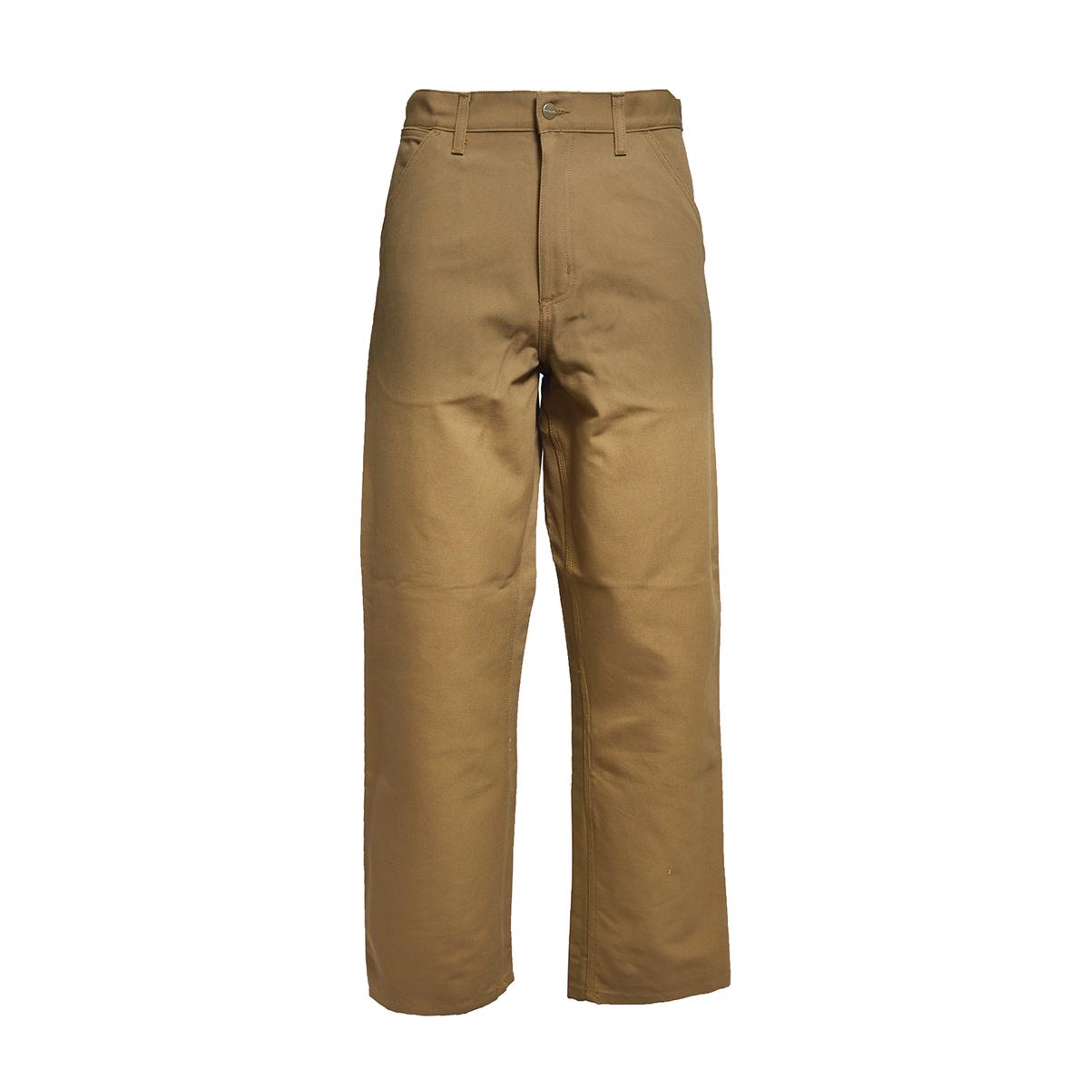 Pantalone Single Knee in cotone marrone Carhartt Wip