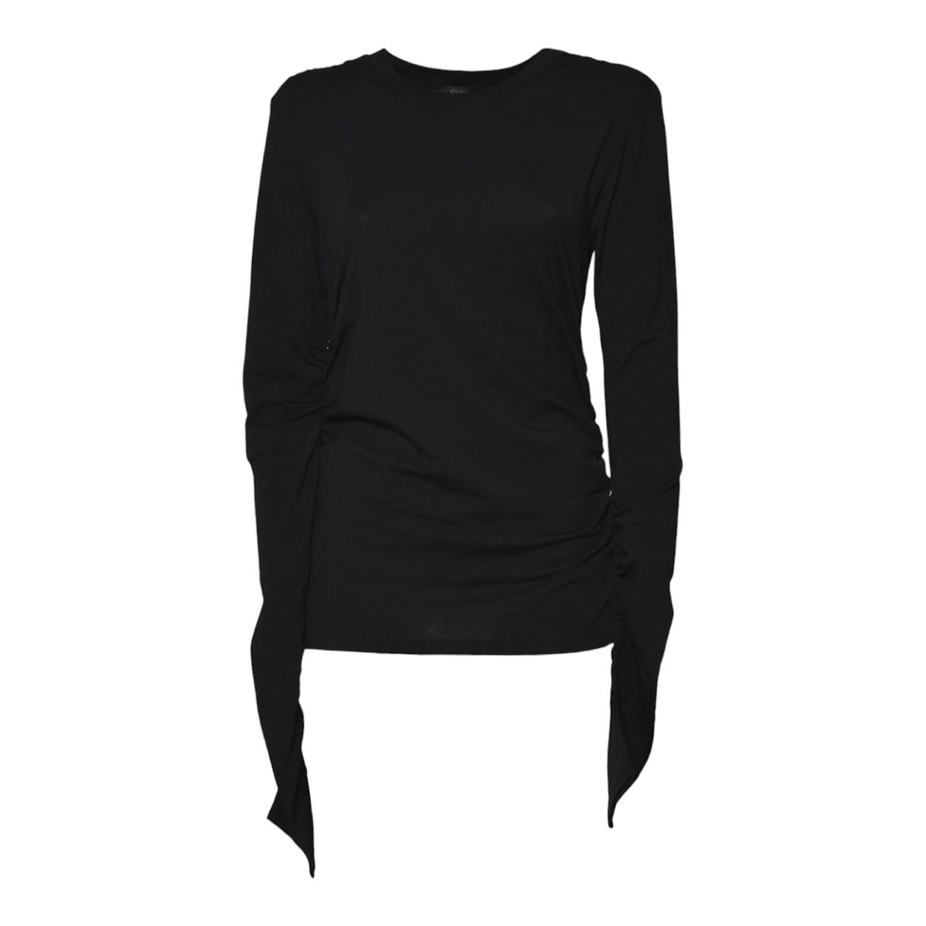 strain slim longsleeve intellectual black wool jersey