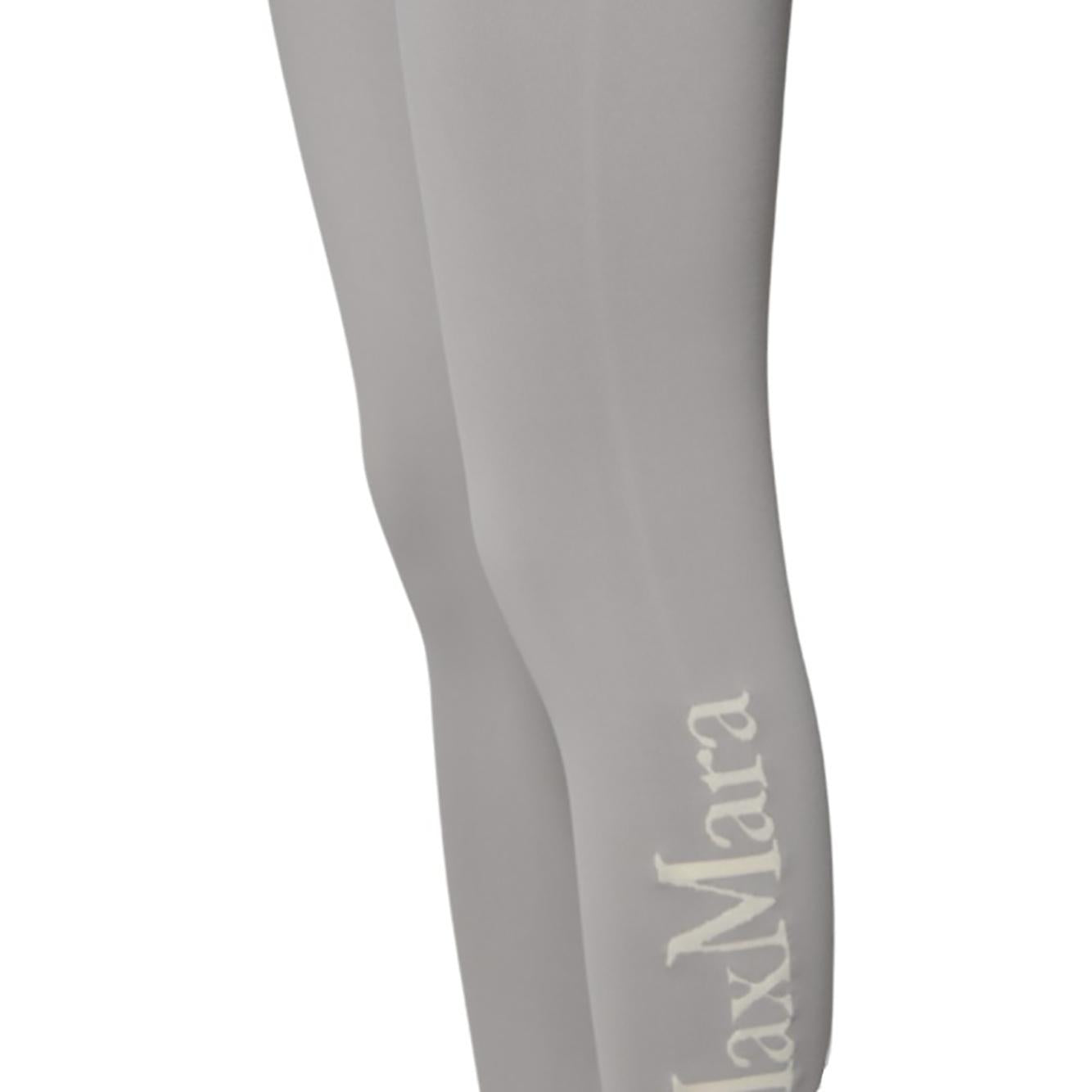 Leggings Basilea tecnici grigio con logo 'S Max Mara