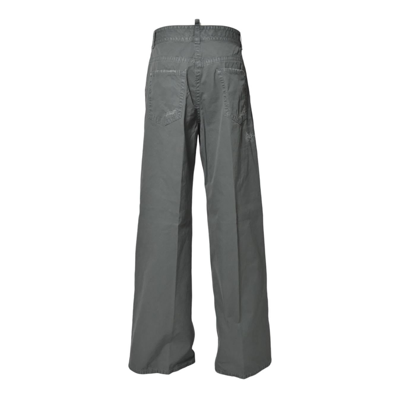 Jeans 9 to 5 flare in cotone verde salvia Dsquared2
